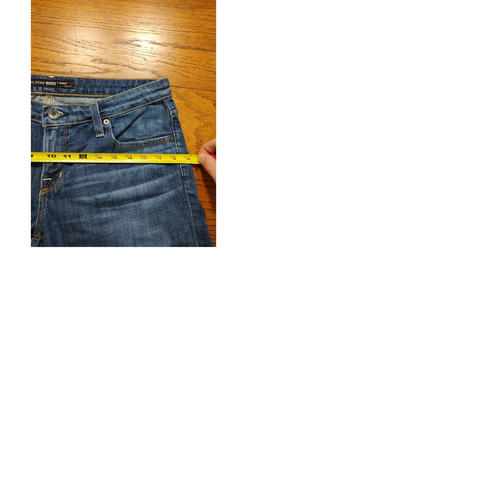 Denime BIG STAR Remy Low Rise Boot Blue Denim Jean Shorts Women’s 30 Bermuda Summer 5-Pocket Womens Regular Blue Denim Size 30" / US 8 / IT 44 - 9 Thumbnail