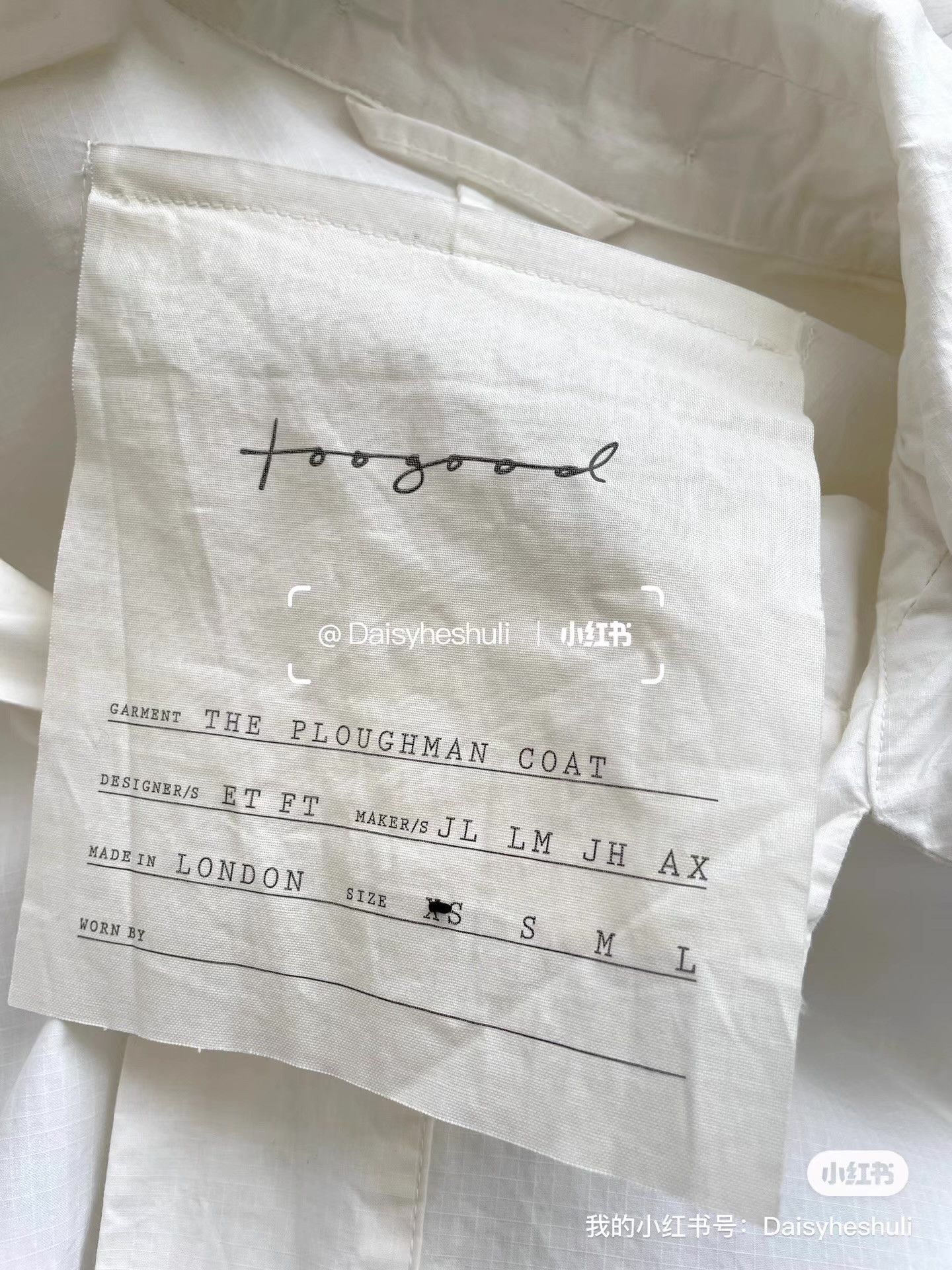 Toogood Toogood White Paper-textured Hooded Trench Coat Dress Ｑ24 Size US XS / EU 42 / 0 - 2 Thumbnail