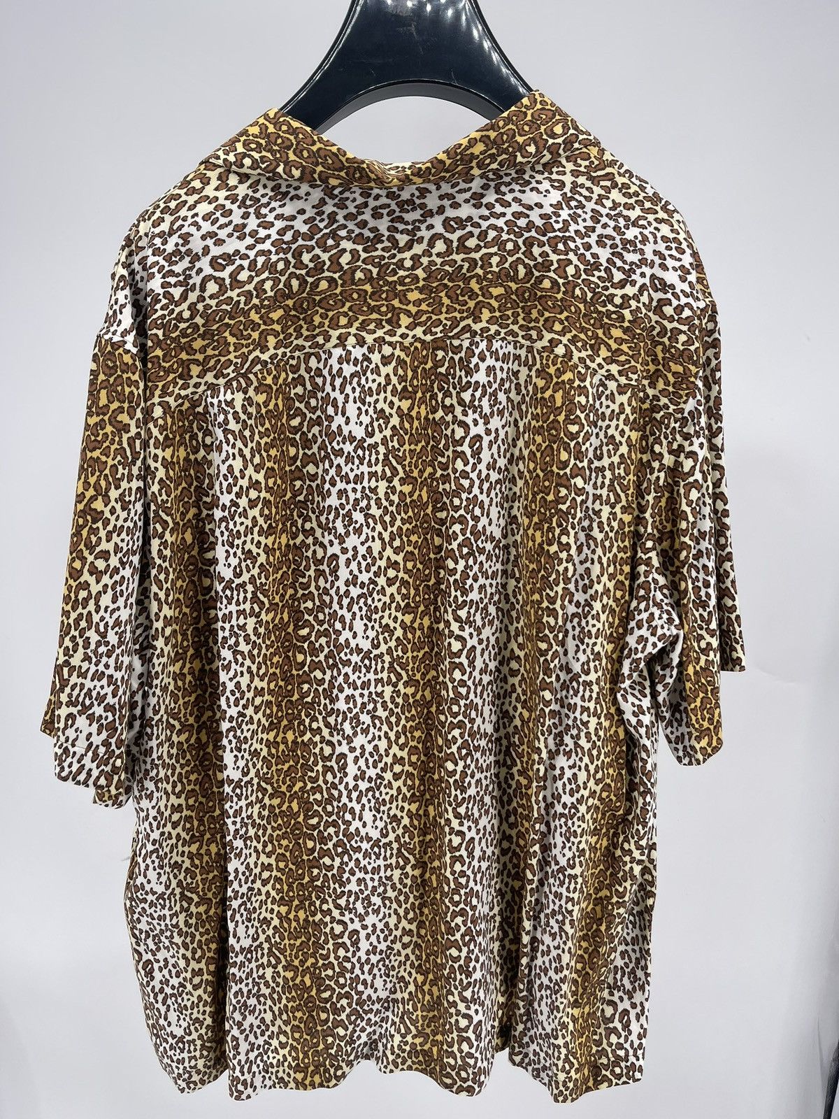 Celine Celine Camp-Collar Leopard-Print Voile Shirt size 43 Size US XL / EU 56 / 4 - 3 Thumbnail