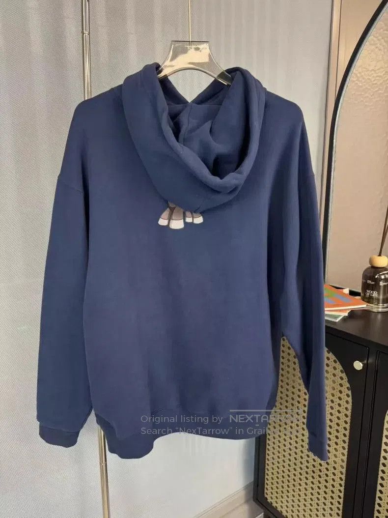 Balenciaga Balenciaga Blue Cow Print Hoodie . Size US M / EU 48-50 / 2 - 2 Thumbnail