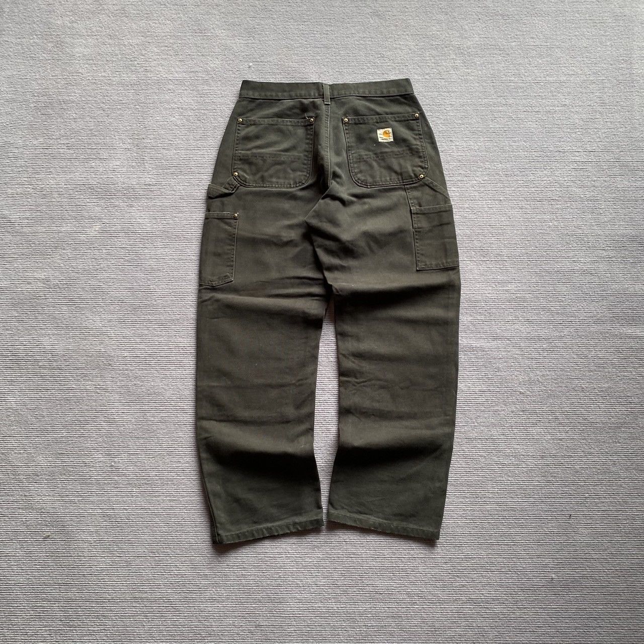 Carhartt × Vintage (31x29) Crazy Vintage Carhartt Double Knee B01-BLK Size US 31 - 4 Thumbnail