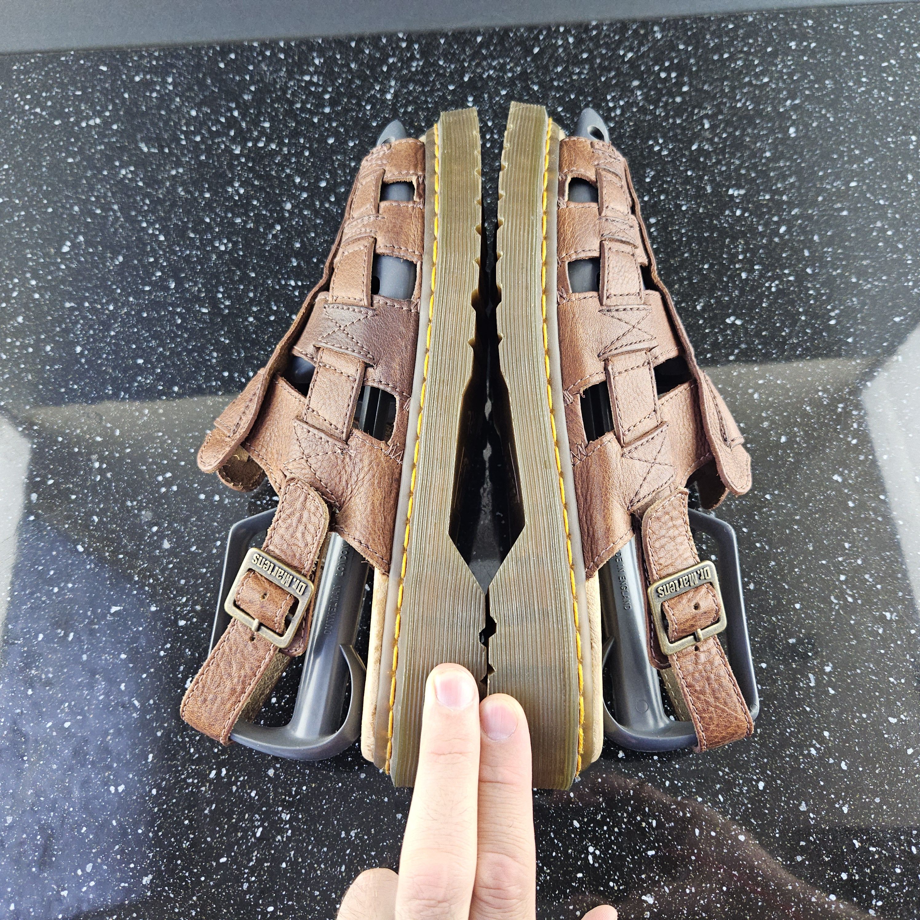 Dr. Martens Dr. Martens brown leather sandals Size US 12 / EU 45 - 8 Thumbnail