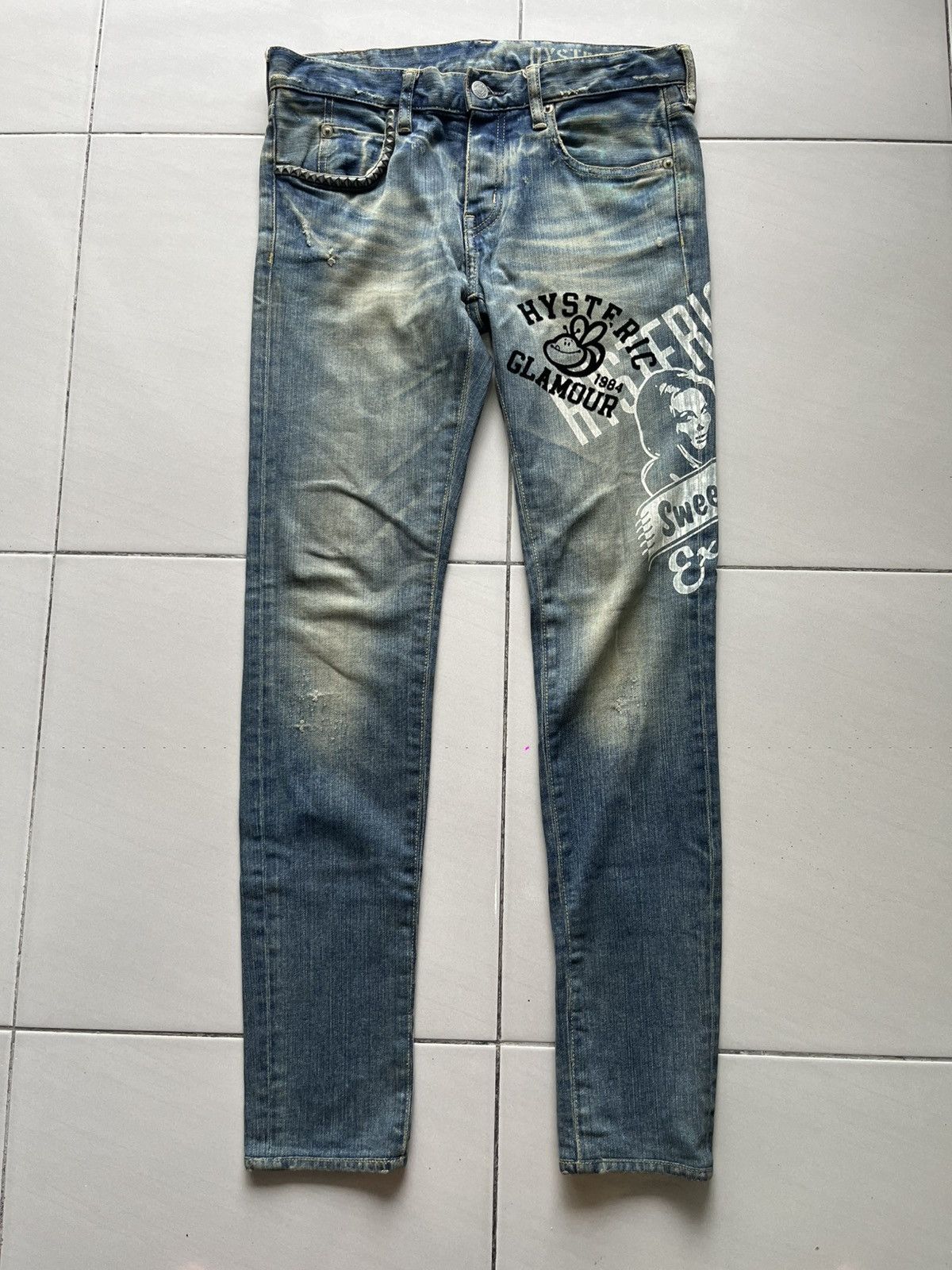 Hysteric Glamour Vintage Hysteric Glamour Printed Jeans Size 29" - 1 Thumbnail
