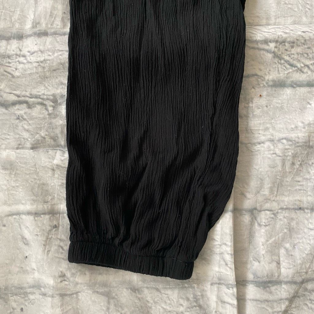 American Eagle Outfitters American Eagle women S short pull on crepe ribbed crop jogge Size 27" / US 4 / IT 40 - 2 Thumbnail