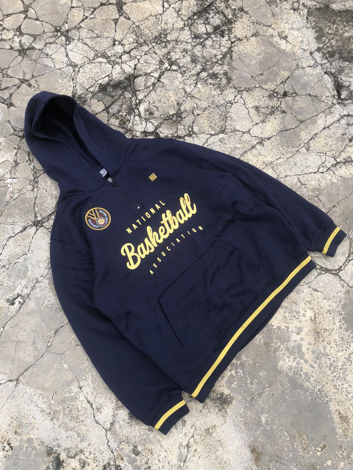 Vintage Vintage Y2K NBA Halfzipper Hoodie Sweatshirts Size US XL / EU 56 / 4 - 3 Thumbnail