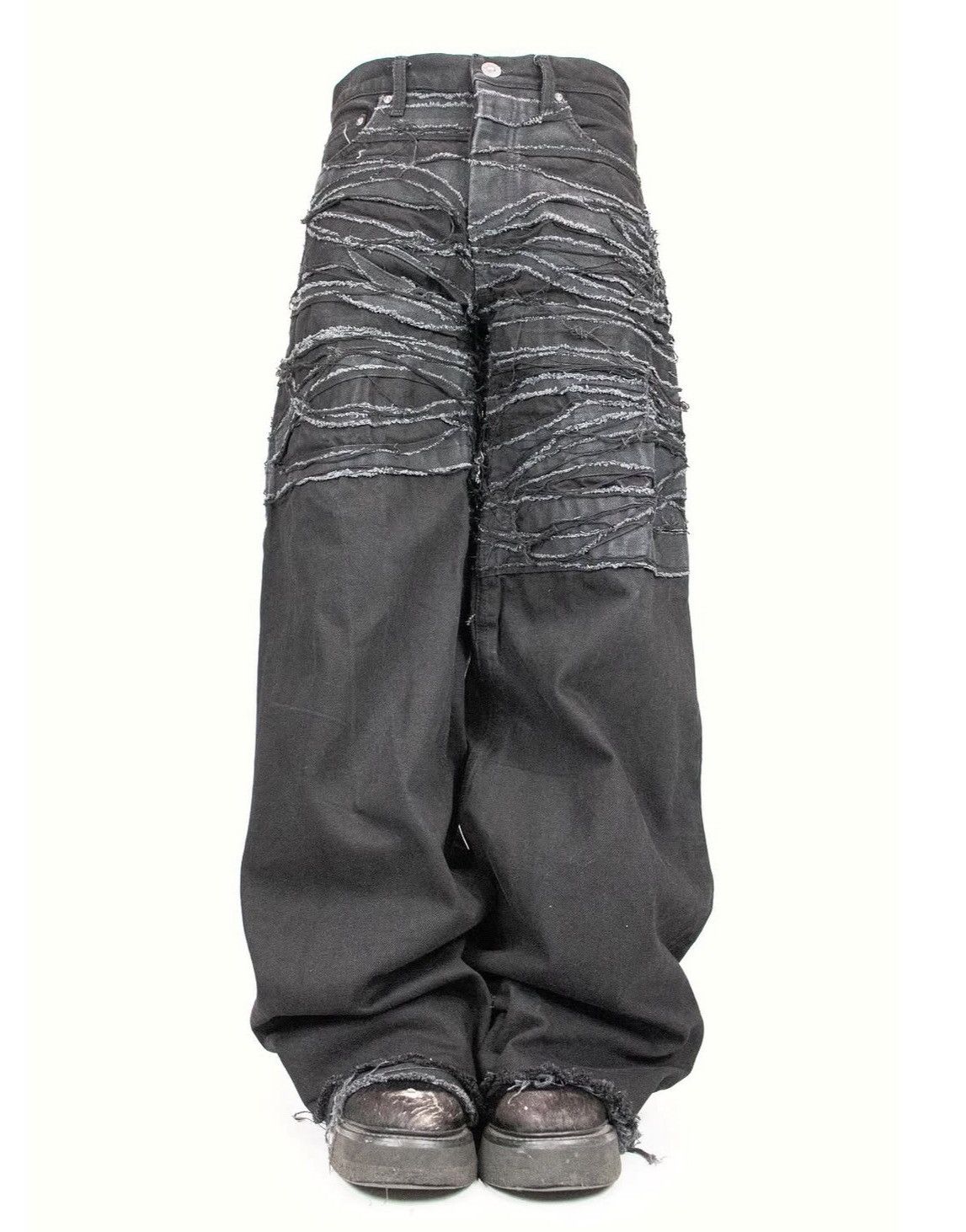 Paradoxe Paris Paradoxe paris big baggy black denim | Grailed