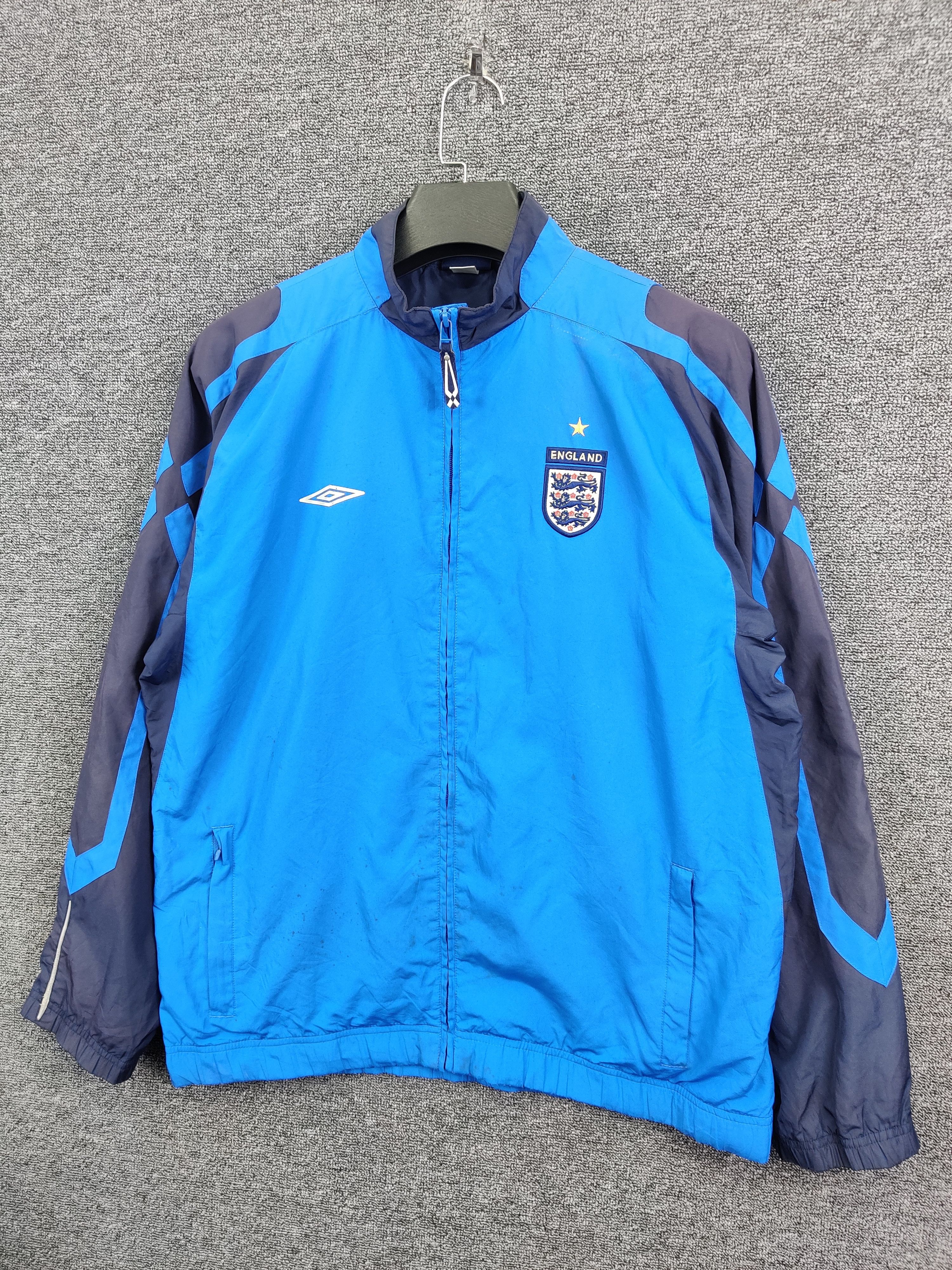 Umbro Vintage Umbro x England Soccer Football Windbreaker Jacket Size US M / EU 48-50 / 2 - 2 Thumbnail