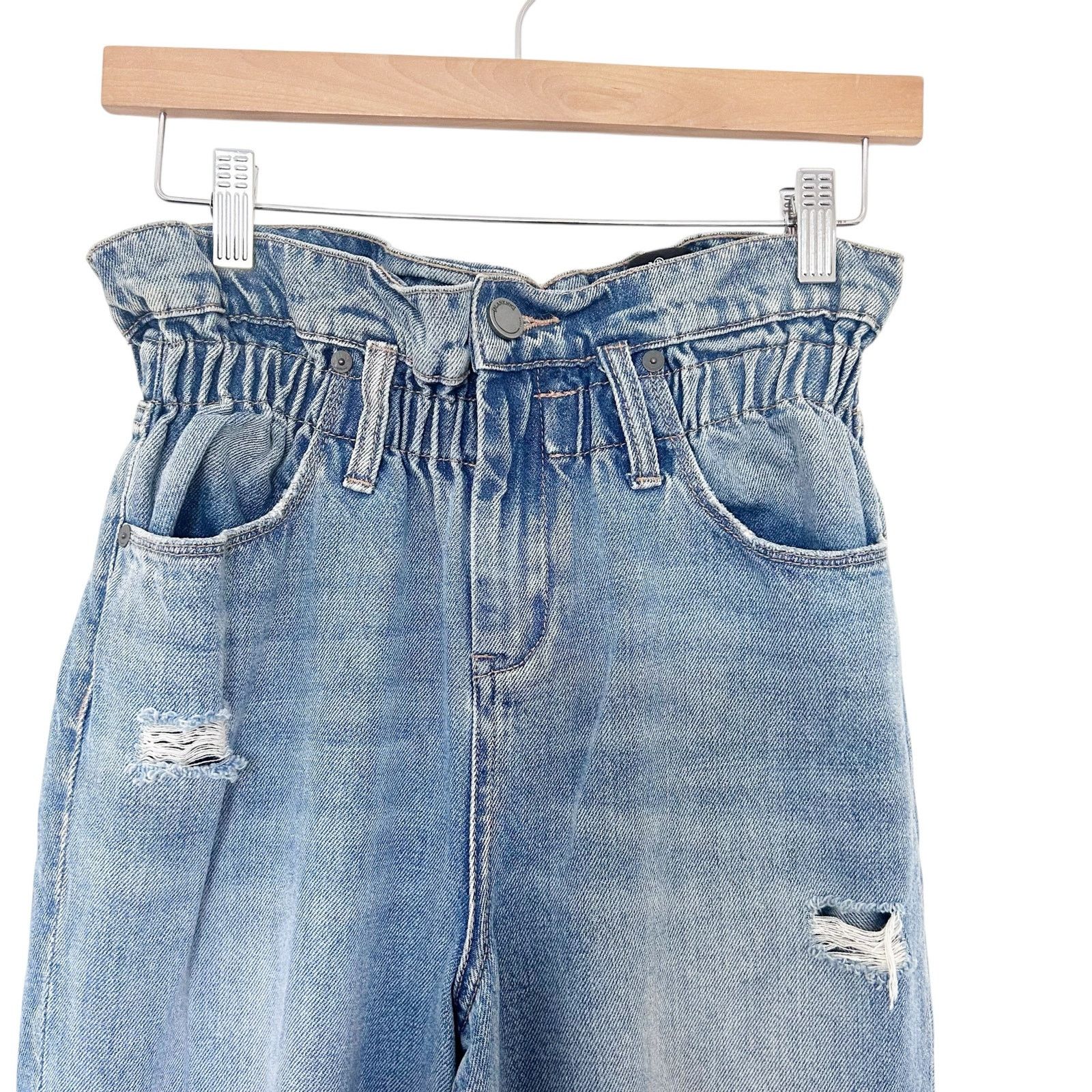 BLANKNYC Blank NYC Paper Bag Waist Jeans Sz 27 Size 27" / US 4 / IT 40 - 2 Thumbnail