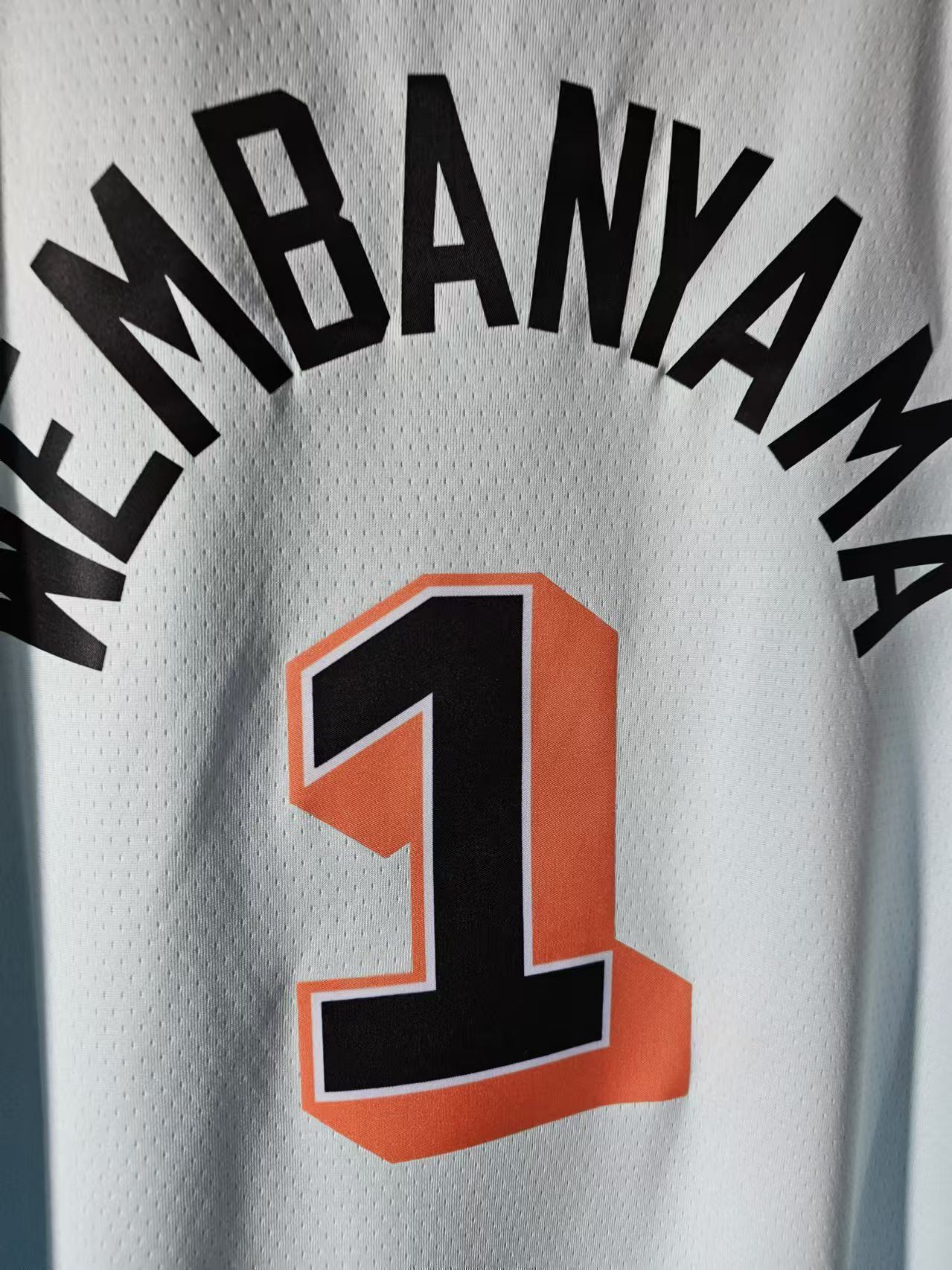 NBA 2025 San Antonio Spurs #1 Wembanyama Jersey City Edition Size US L / EU 52-54 / 3 - 4 Thumbnail