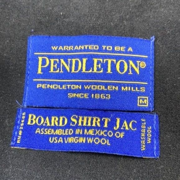 Pendleton Pendleton Board Shirt Jac Wool Washable Medium Gray Black Loop Collar Mens Size US M / EU 48-50 / 2 - 3 Thumbnail