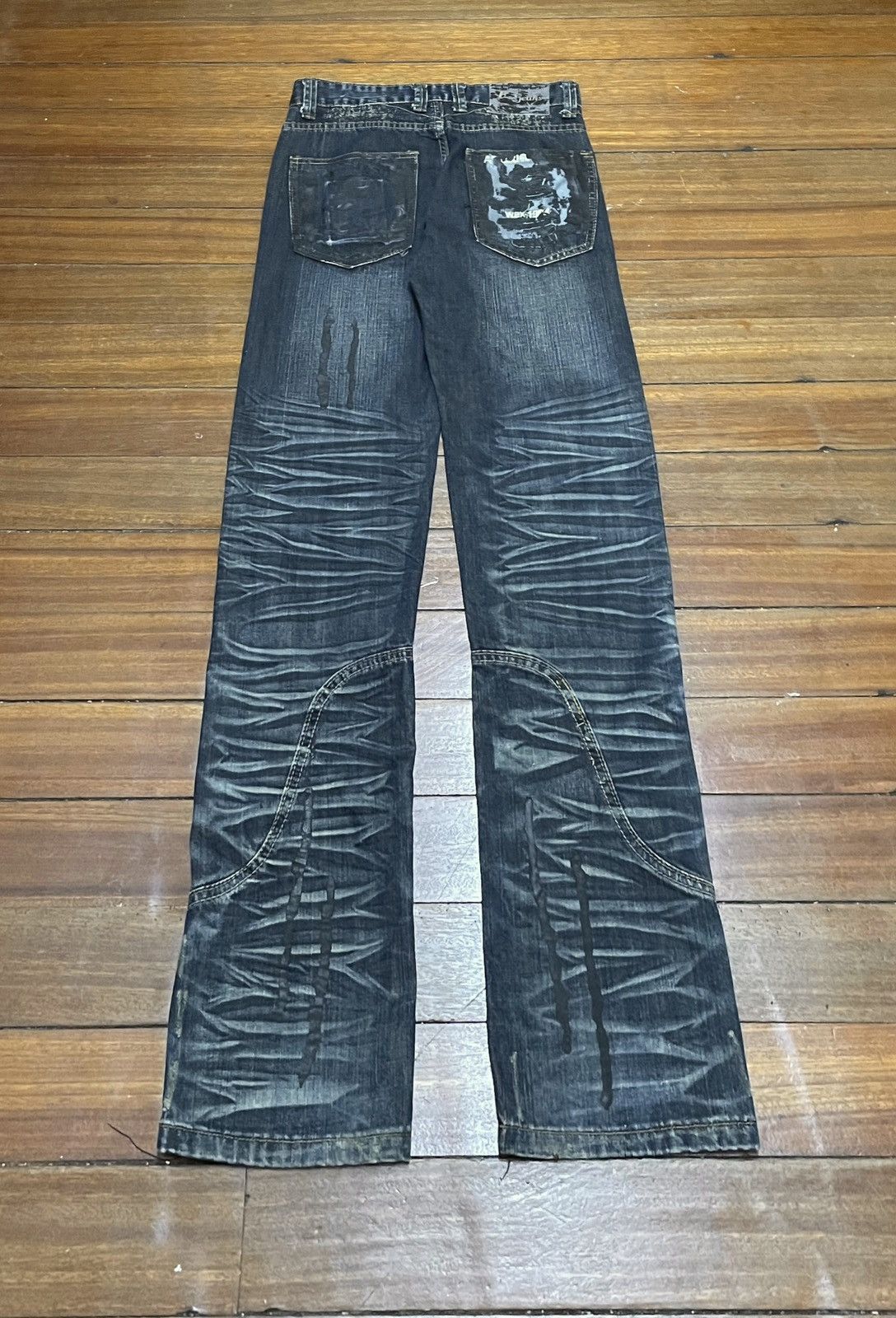 14th Addiction Rare Design Vintage Japanese Brand Fashion Jeans 2000s Size US 28 / EU 44 - 2 Thumbnail
