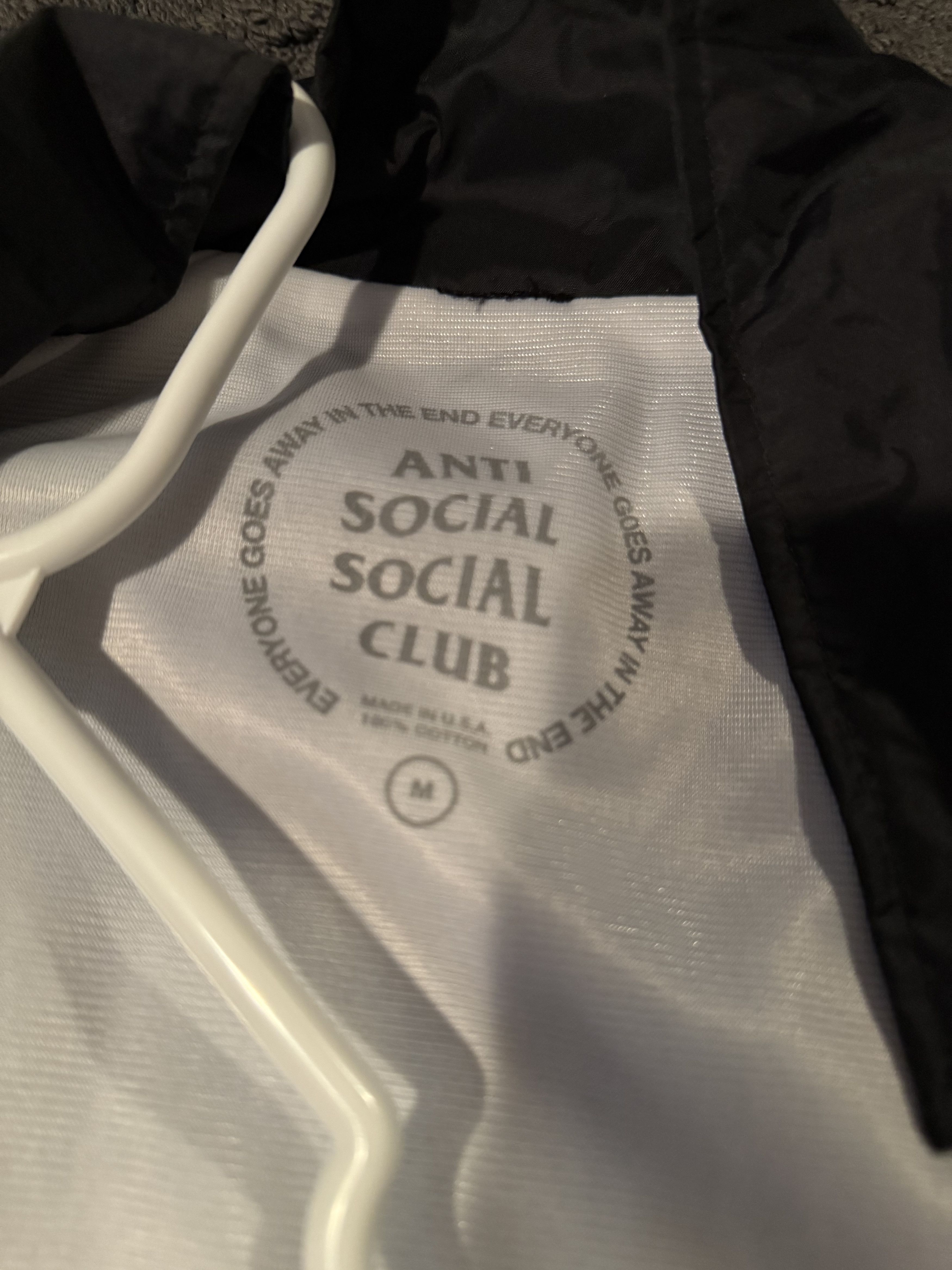 Anti Social Social Club Anti Social Social Club “Forever Hated” windbreaker Size US M / EU 48-50 / 2 - 3 Thumbnail