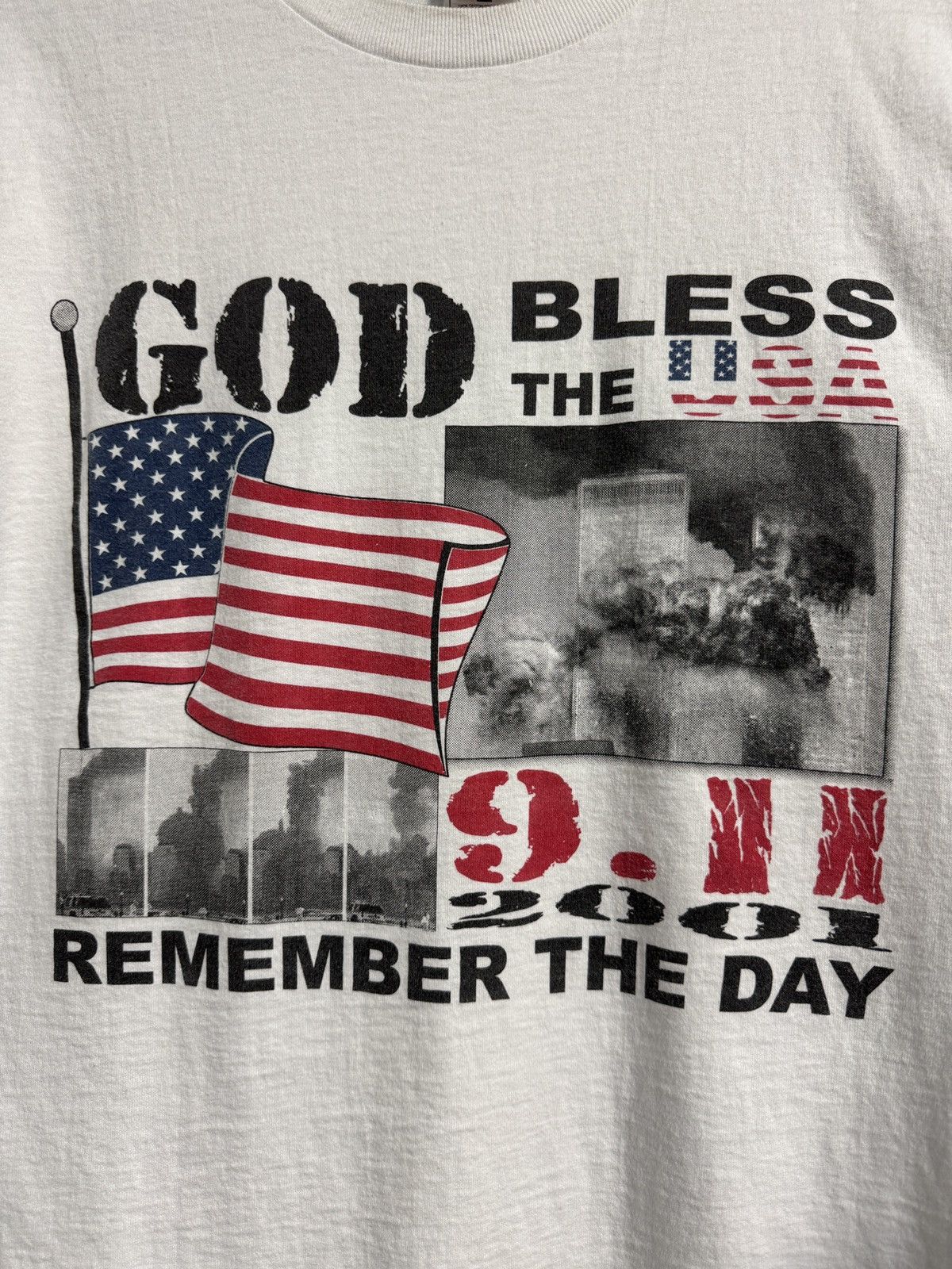 Vintage Vintage 911 2001 Remember The Day Shirt God Bless The USA Size US M / EU 48-50 / 2 - 3 Thumbnail
