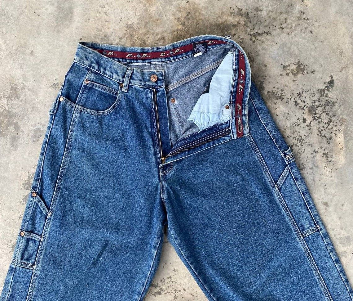Pelle Pelle RARE VTG 90S PELLE PELLE M.BUCHANAN BAGGY WIDELEG JNCO STYLE Size US 30 / EU 46 - 3 Thumbnail