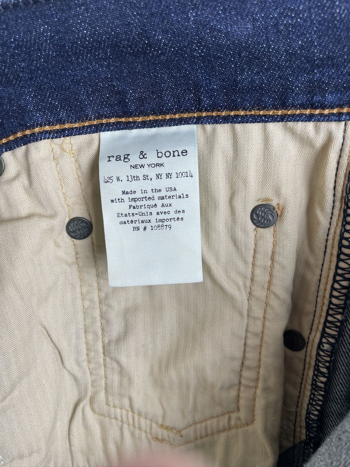 Rag & Bone Slim Straight Fit 3 Heritage Wash Size US 32 / EU 48 - 7 Thumbnail