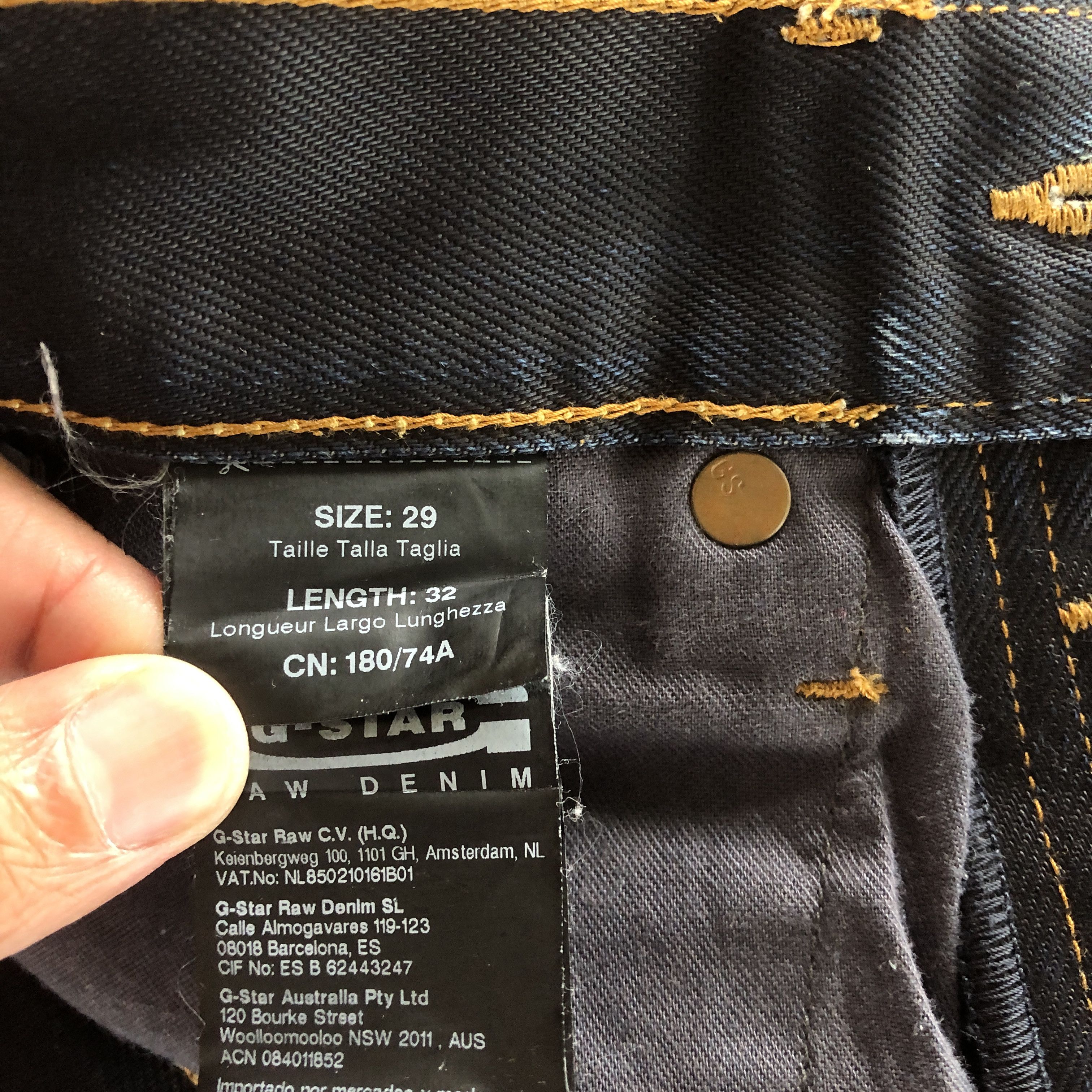 G-Star Vintage G-Star Raw Jeans G-Star Raw Denim Pants Size 28" / US 6 / IT 42 - 10 Thumbnail