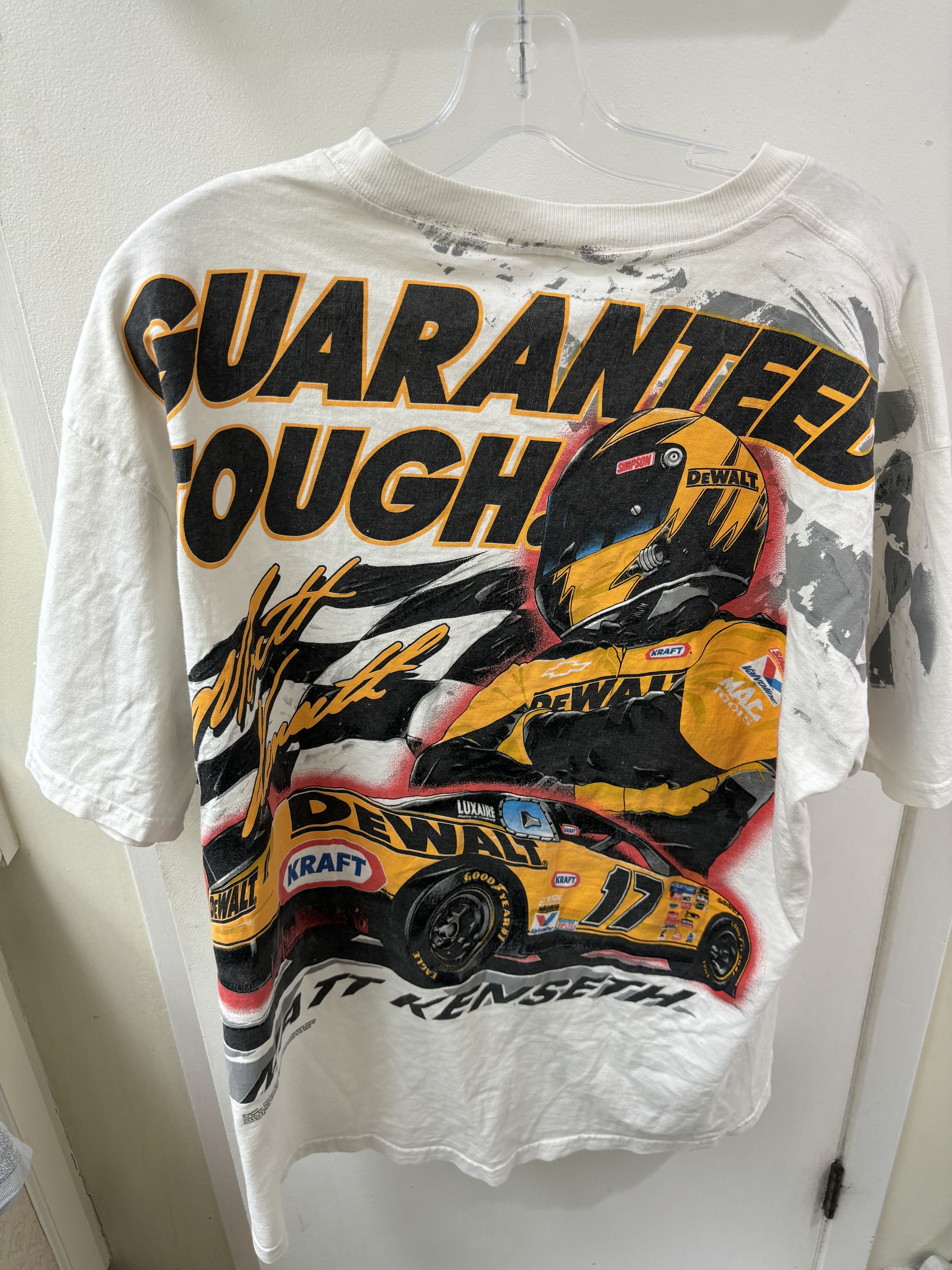 NASCAR × Vintage 1999 NASCAR MATT KENSETH AOP VINTAGE TEE SIZE XL Size US XL / EU 56 / 4 - 3 Thumbnail