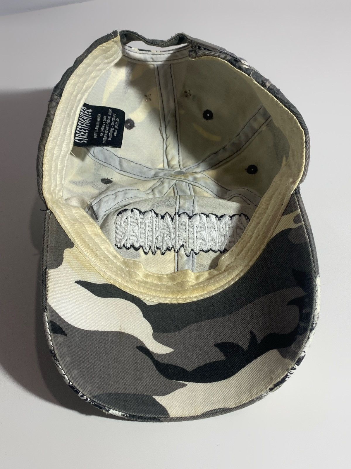 Hysteric Glamour Street Fighter Camo Skull Distressed Cap Harley Davidson Size ONE SIZE - 13 Thumbnail