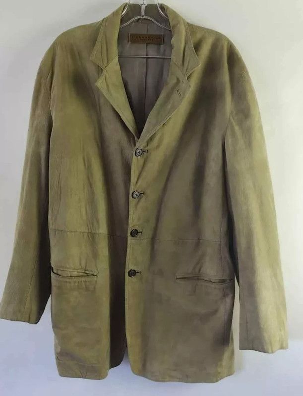 Donna Karan Donna Karan Mens Suede Jacket Size US M / EU 48-50 / 2 - 1 Thumbnail