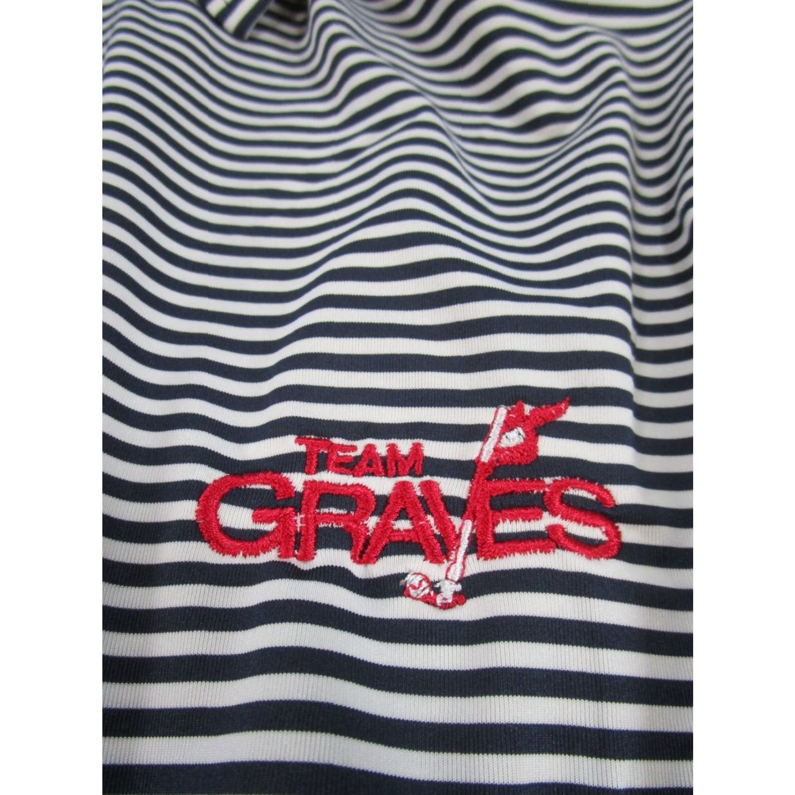 Footjoy FootJoy Polo Shirt Mens Large White Striped Short Sleeve Golf Size US L / EU 52-54 / 3 - 8 Thumbnail