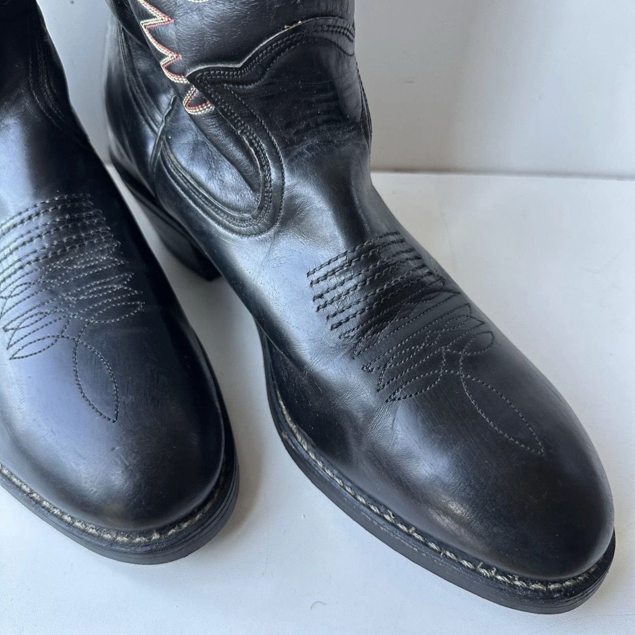 Other Tufgum Vintage Unisex Western Cowboy Boots Leather Size 11 Size US 11 / EU 44 - 8 Thumbnail