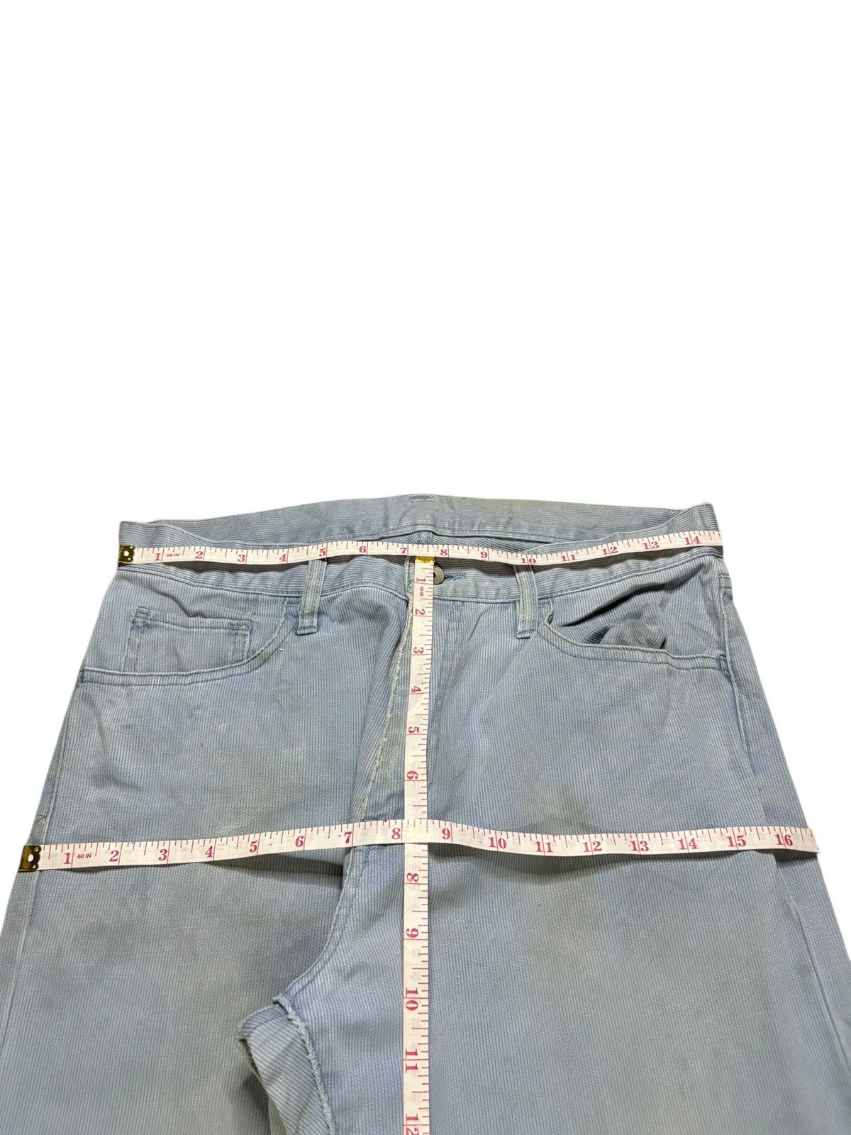 Uniqlo Vintage Japanese Brand Light Wash Loose Baggy Jeans Size US 30 / EU 46 - 11 Thumbnail