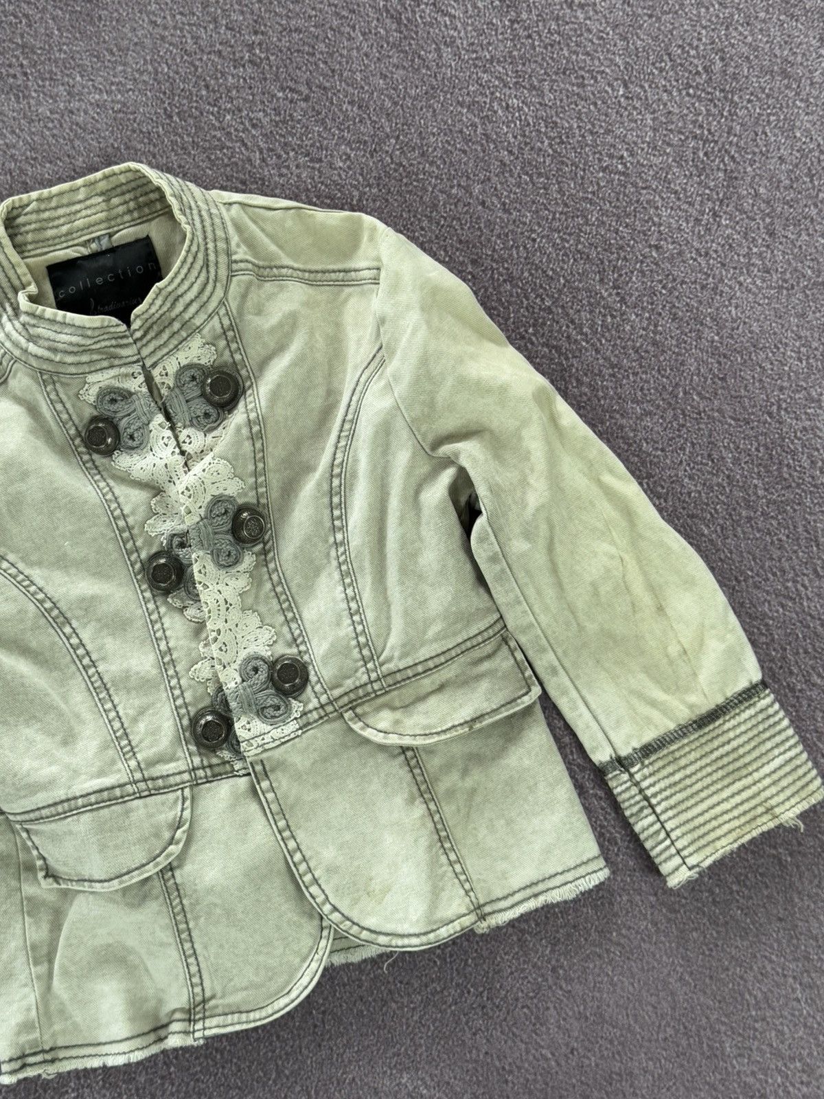 Japanese Brand Y2K Goth Aesthetic Button Up 90’s Jacket Size XS / US 0-2 / IT 36-38 - 5 Thumbnail
