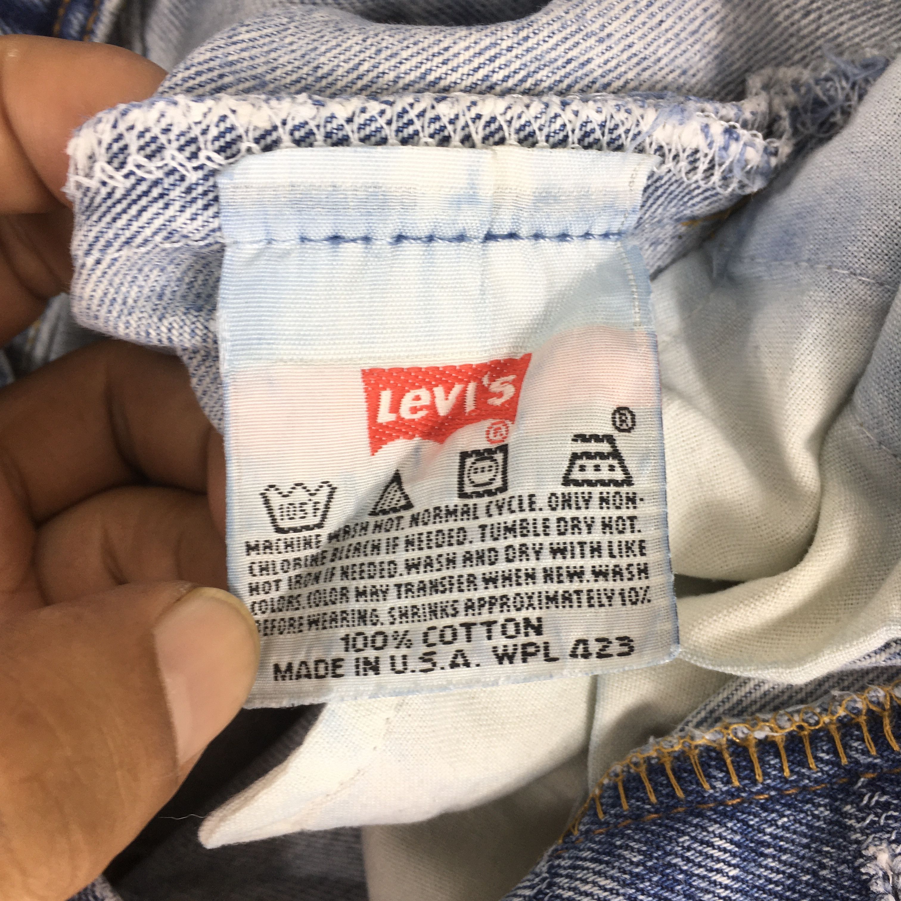 Size 32x32 Vintage 1990s Levi's 501 Faded Blue Jeans