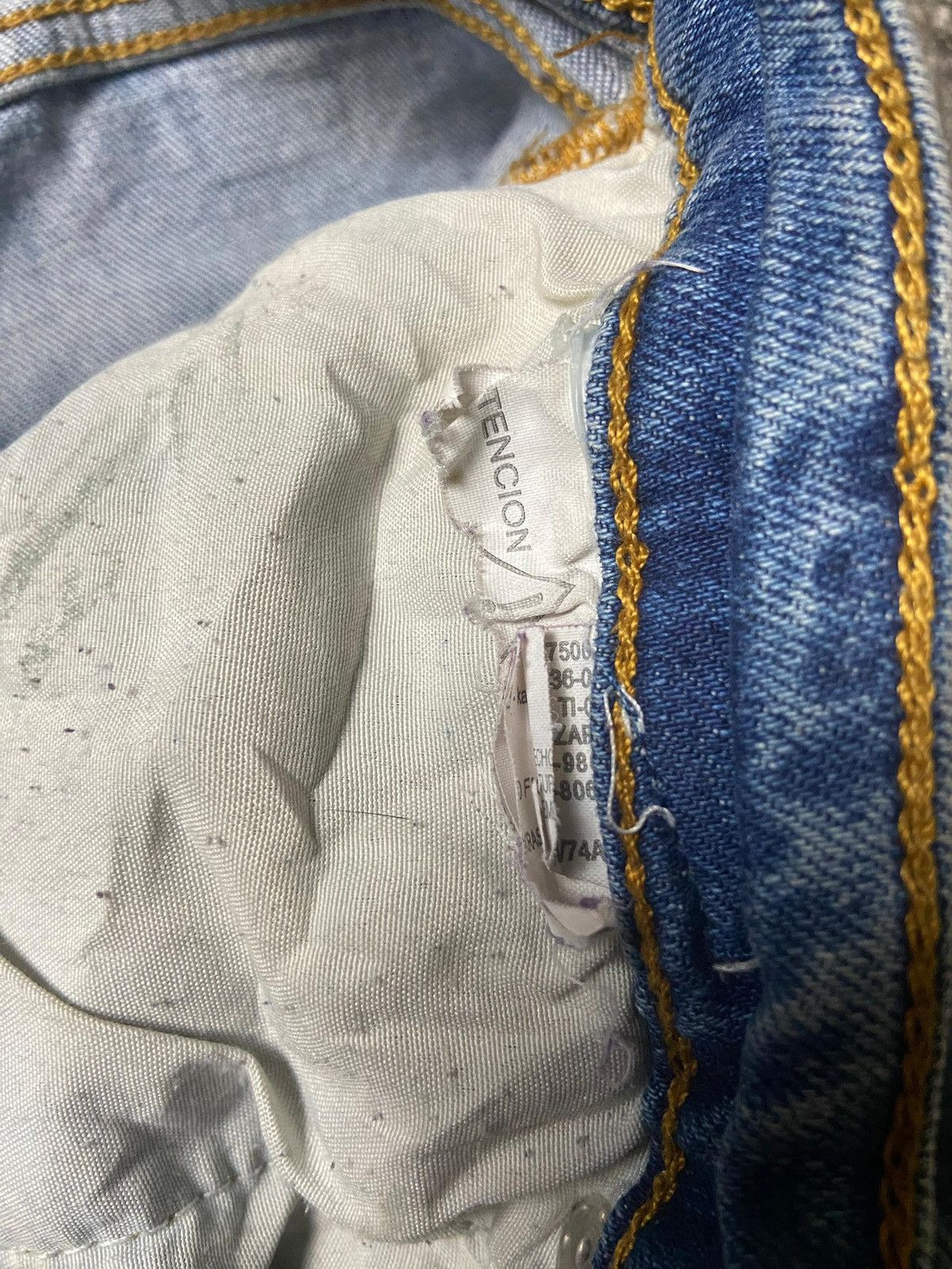 Zara Zara Women Embroidered Distressed Jeans (145) Size 31" - 8 Thumbnail
