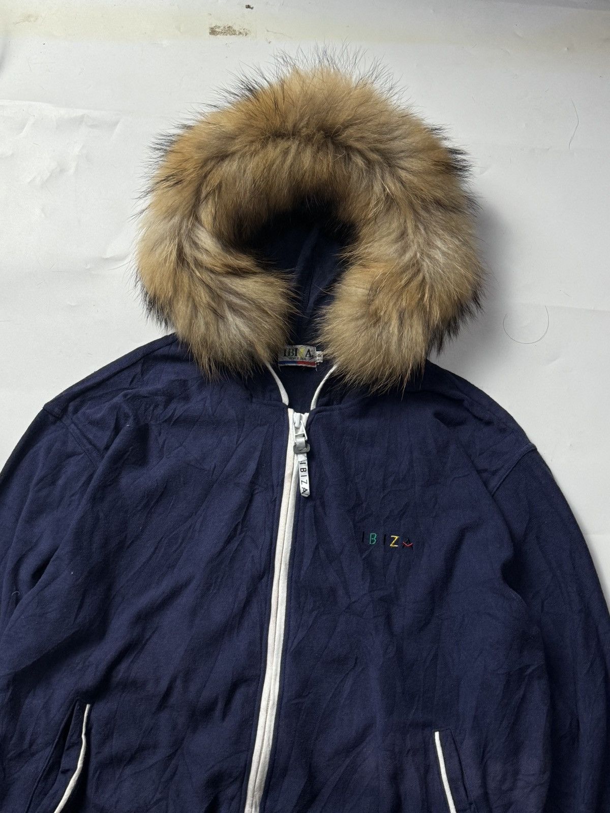 If Six Was Nine × Japanese Brand × Le Grande Bleu (L.G.B.) Japanese Fur Hoodie Ibiza Lgb style Size US M / EU 48-50 / 2 - 3 Thumbnail