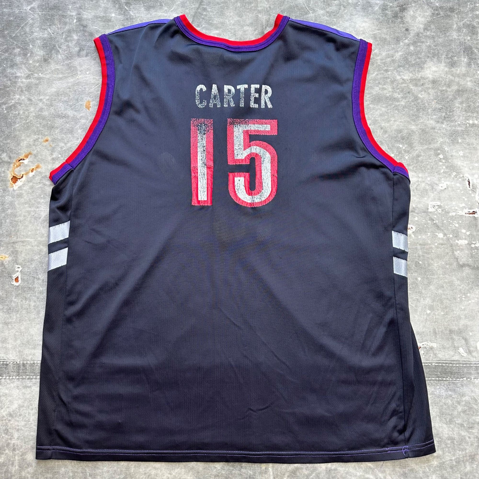 Vintage Vintage Champion Toronto Raptors Carter NBA Jersey Size US XL / EU 56 / 4 - 2 Thumbnail