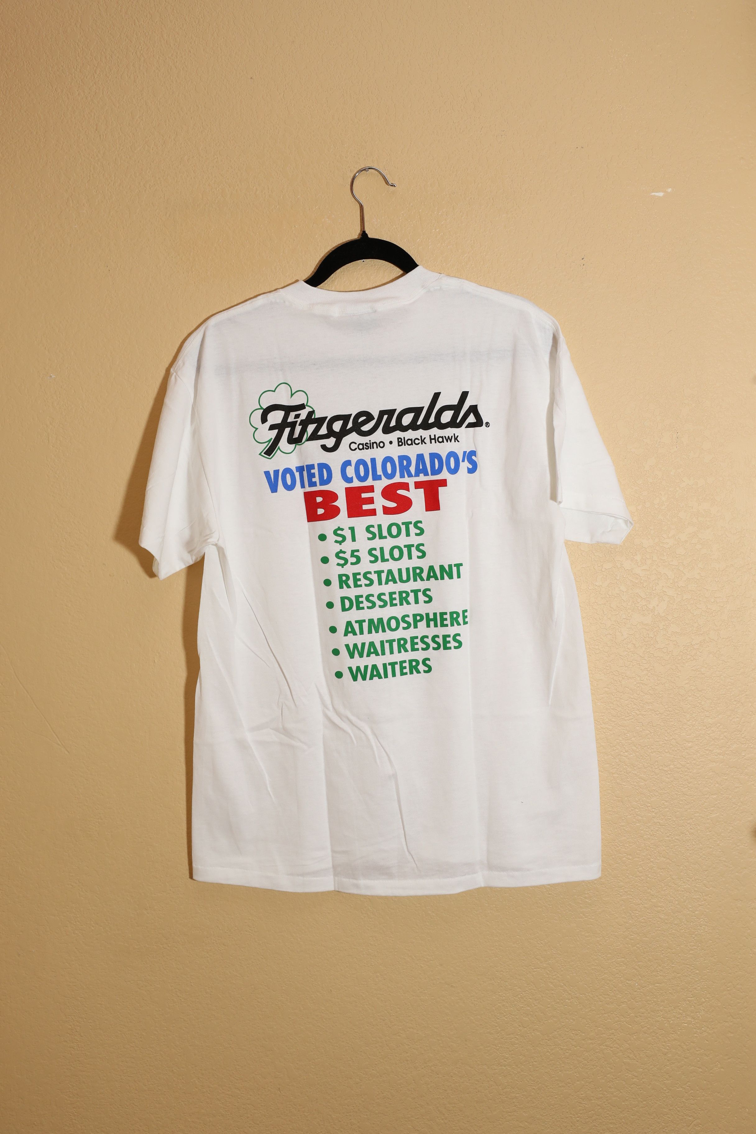 Vintage Fitzgeralds Casino "Play at the Best" Single Stitch Tee (L) Size US L / EU 52-54 / 3 - 2 Thumbnail