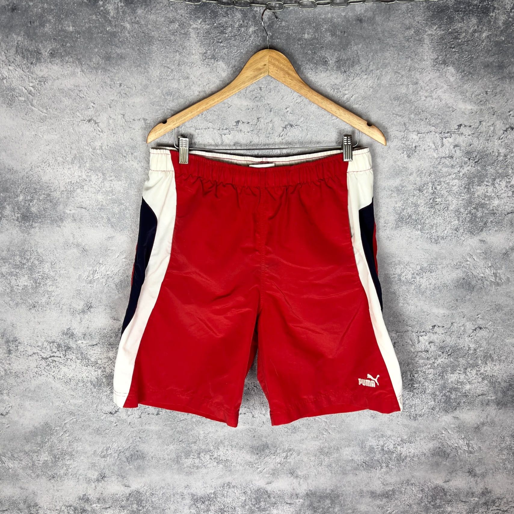 Puma PUMA Shorts Men’s Red M Athletic Vintage? No Size US 31 - 2 Thumbnail
