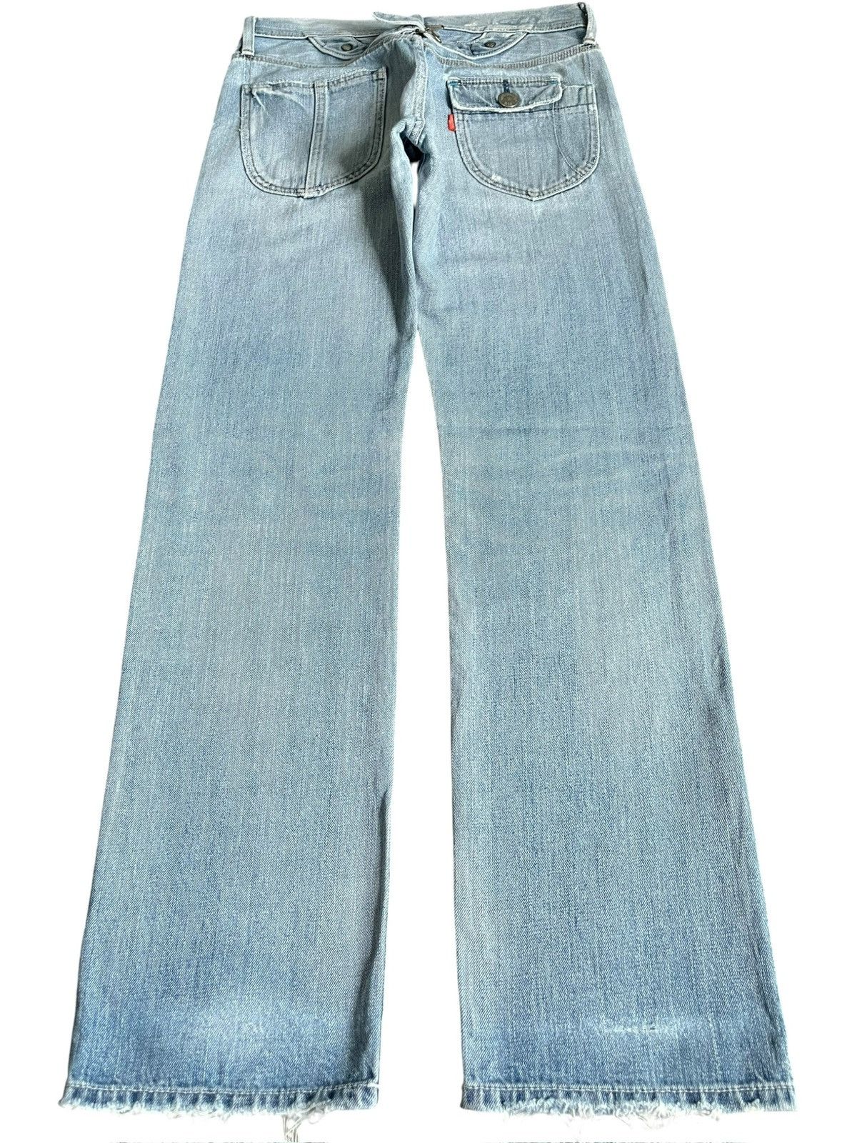 Levi's Vintage 90s Levis 805 Selvedge Buckle Back Jeans Size 29" - 2 Thumbnail