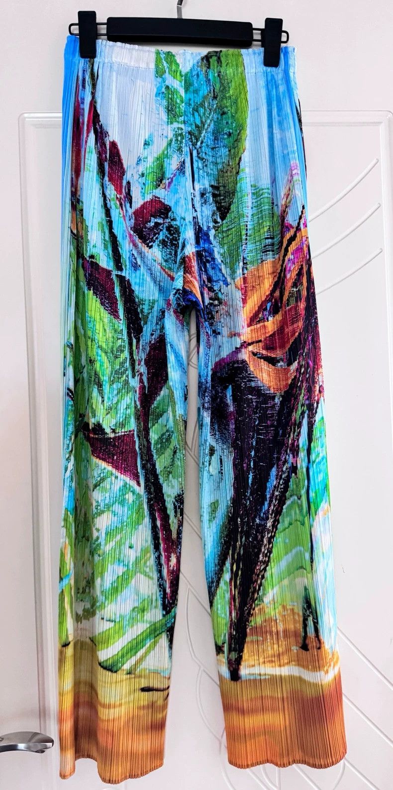 Issey Miyake Issey Miyake size:5 Southern ice flower pants Size 42" / US 20 - 2 Thumbnail