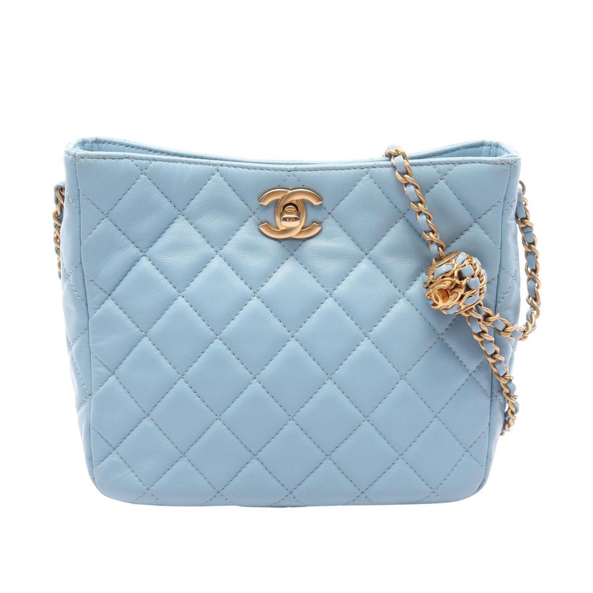 Chanel Chanel Matelassé Small Hobo Bag, Shoulder Handbag, Lambskin Leather, Women's, Blue, AS3259 Size ONE SIZE - 1 Thumbnail