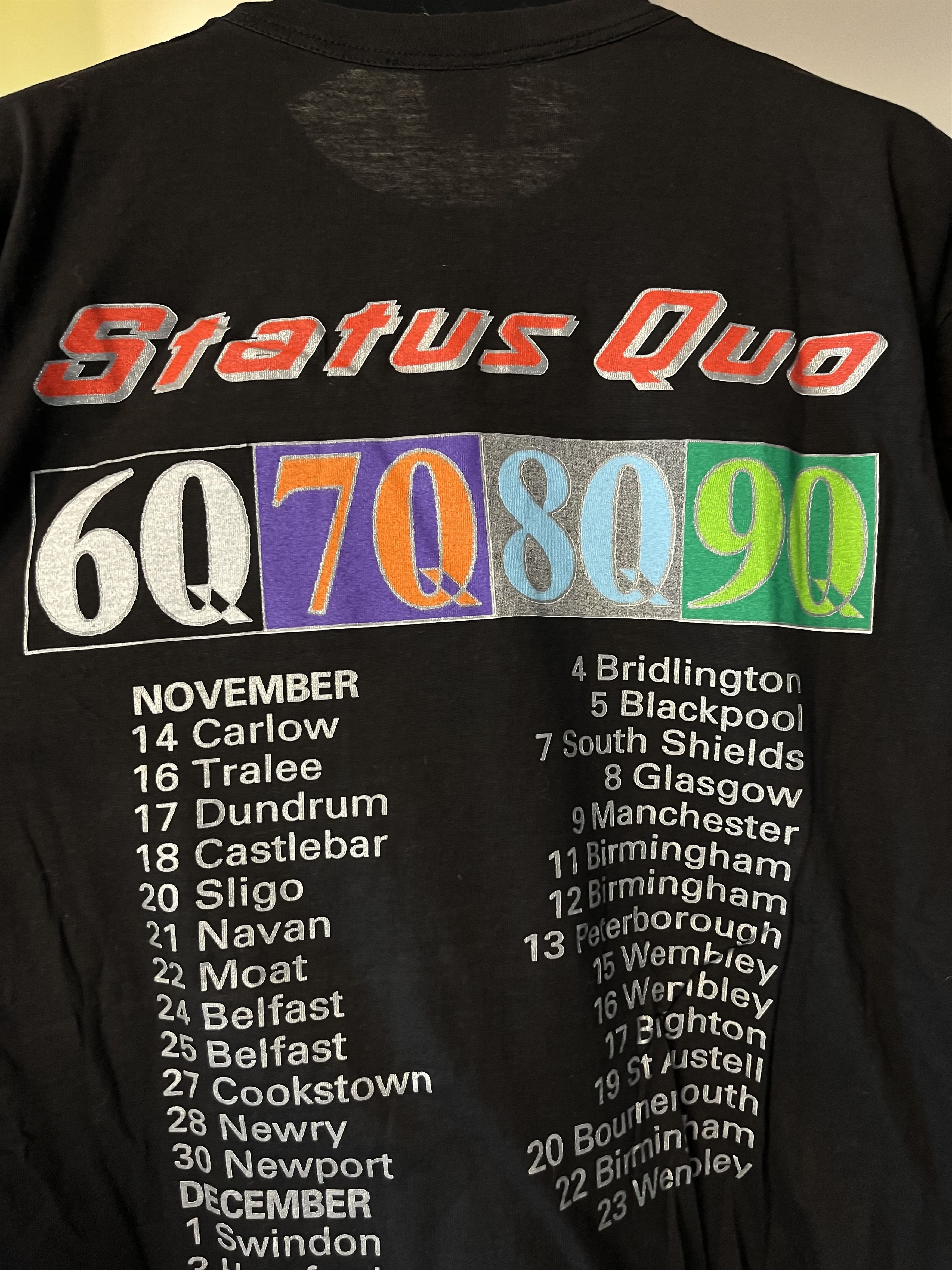 Band Tees × Vintage Status Quo - Rocking All Over The Years 1990 Size US L / EU 52-54 / 3 - 6 Thumbnail