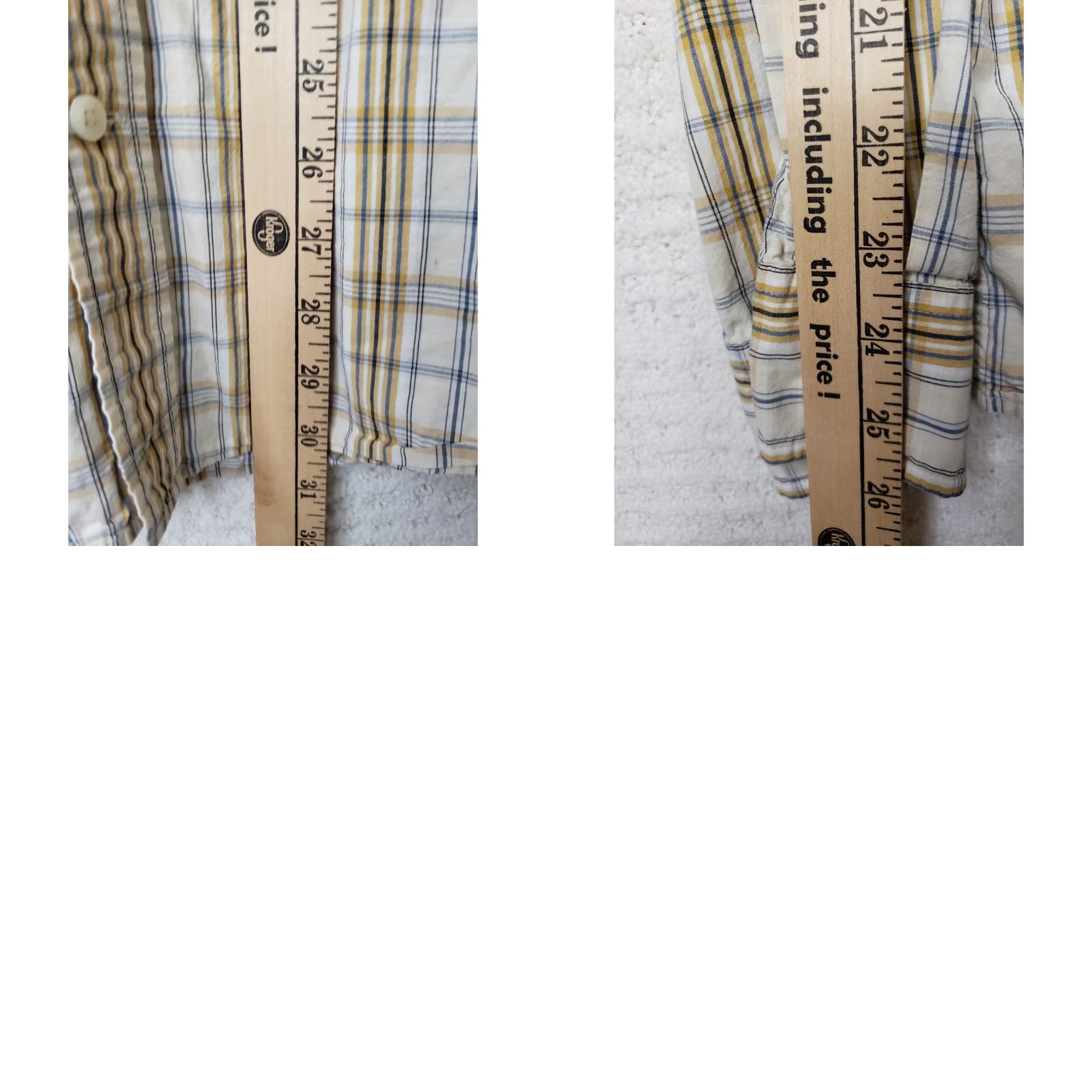 Timberland Timberland Shirt Mens L White Yellow Blue Plaid Button-Front Long Sleeve Casual Workwear Vintage: No Size US L / EU 52-54 / 3 - 9 Thumbnail