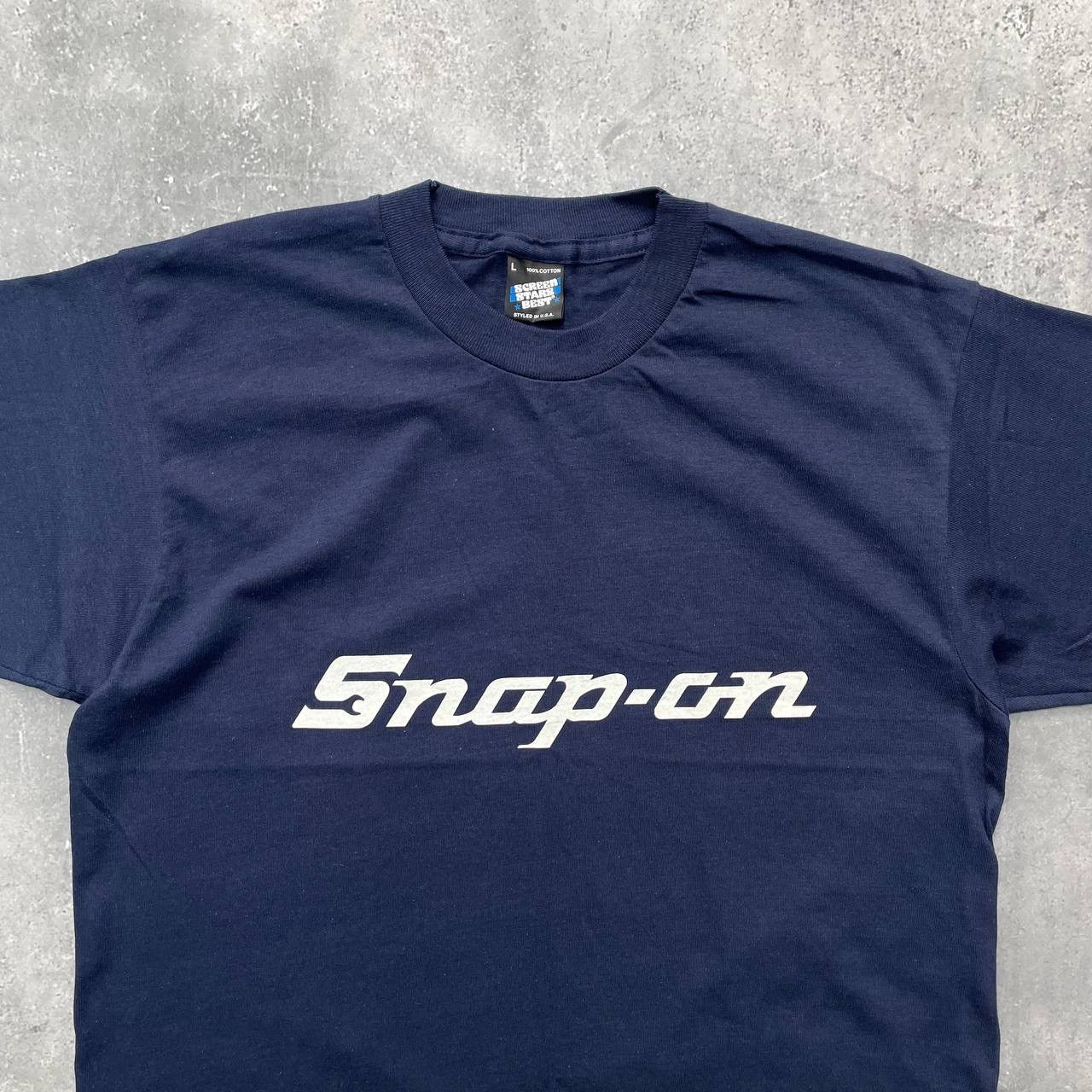 Other Vintage 90s Snap-On Spell Out Logo Racing T Shirt Deadstock Size US L / EU 52-54 / 3 - 2 Thumbnail