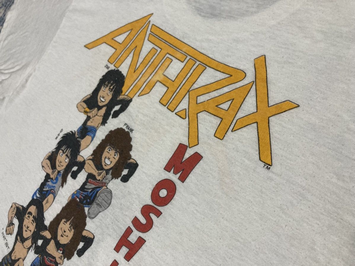 Band Tees Vintage 80’s Anthrax Size US L / EU 52-54 / 3 - 12 Thumbnail