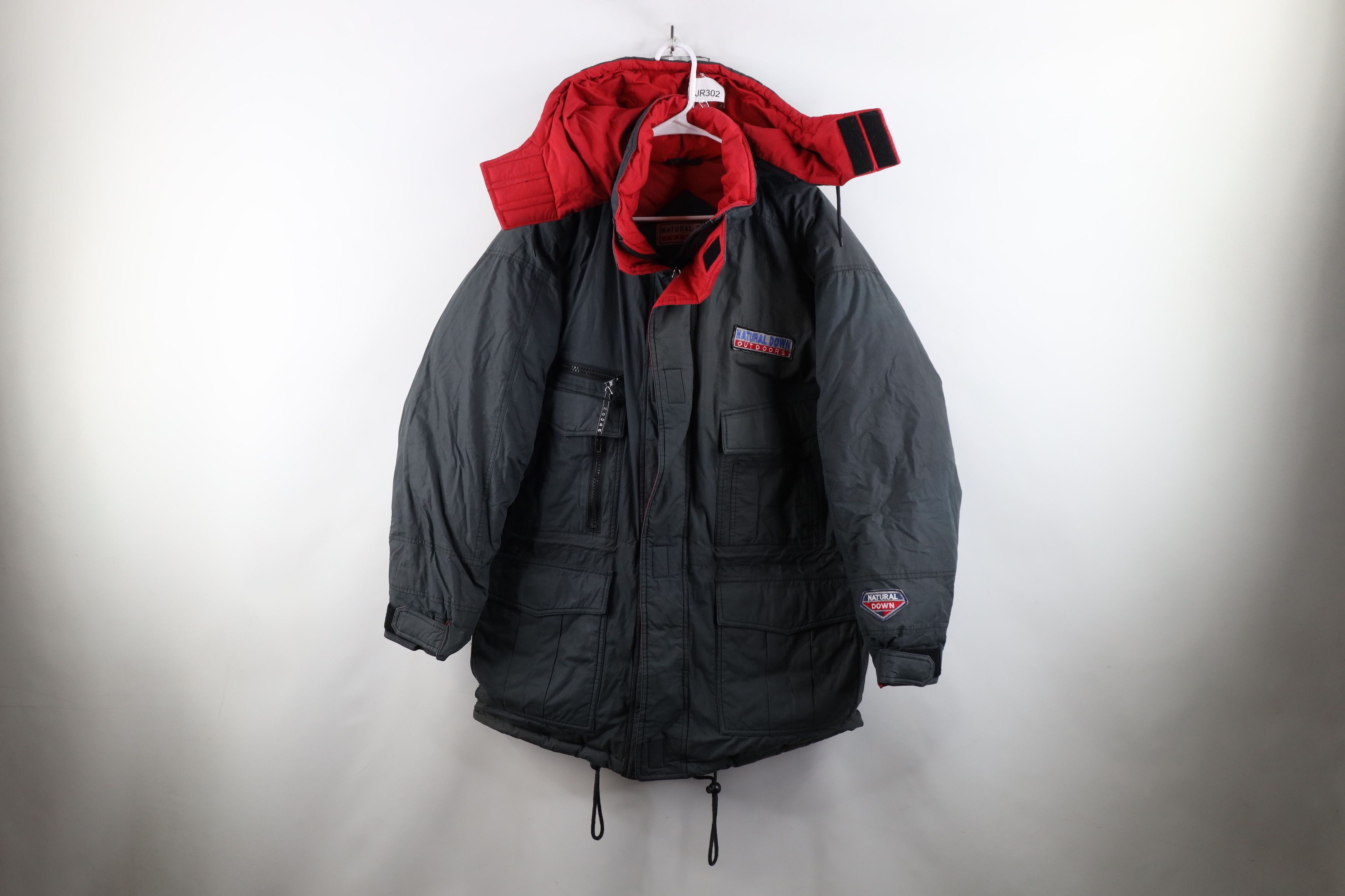 Vintage Vintage 90s Streetwear Down Insulated Hooded Puffer Jacket Size US M / EU 48-50 / 2 - 1 Thumbnail
