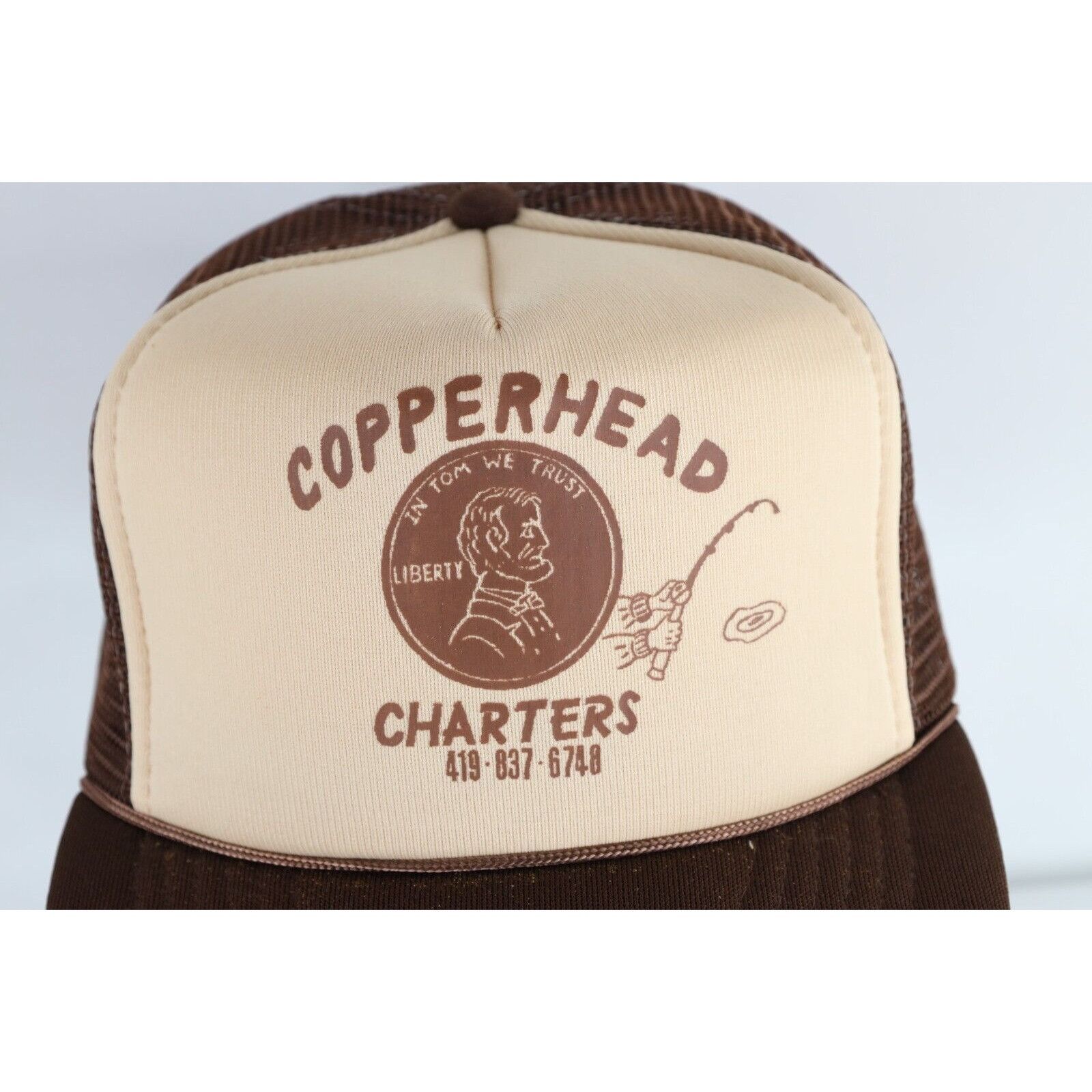 Vintage Deadstock Vintage 80s Copperhead Charters Fishing Tom Penny Size ONE SIZE - 2 Thumbnail