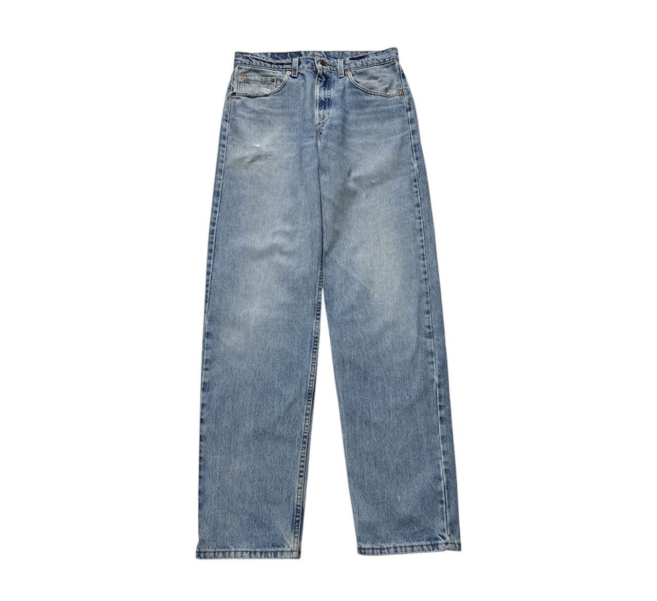Levi's Vintage 90s Levi’s 550 light blue washed distressed jeans Size US 33 - 2 Thumbnail
