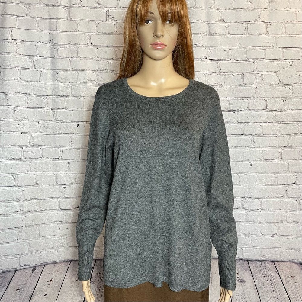JM Collection NWT JM Collection Sweater Pullover Ribbed Crewneck Size M / US 6-8 / IT 42-44 - 1 Thumbnail