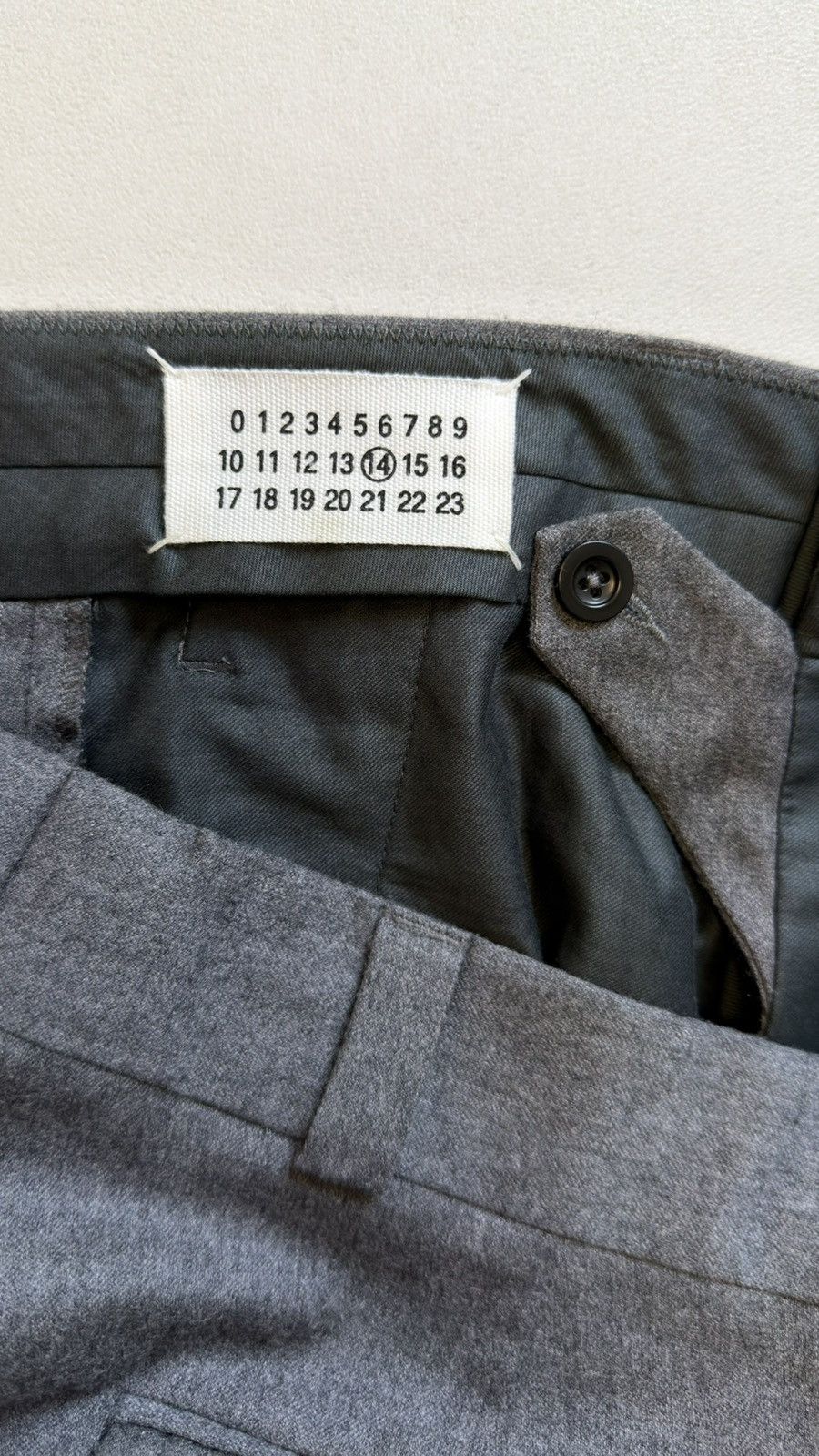 Maison Margiela A/W 07 Straight Leg Gray Wool Trousers Size US 32 / EU 48 - 5 Thumbnail