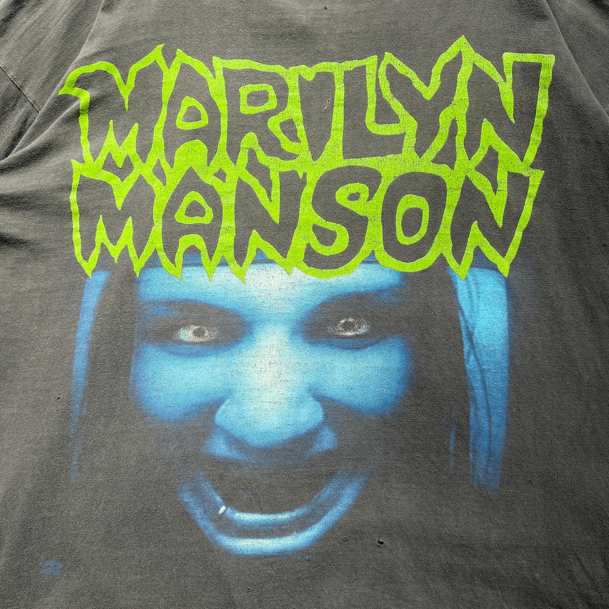 Vintage Marilyn Manson 1994 This is Your World T-Shirt Size US XL / EU 56 / 4 - 4 Thumbnail