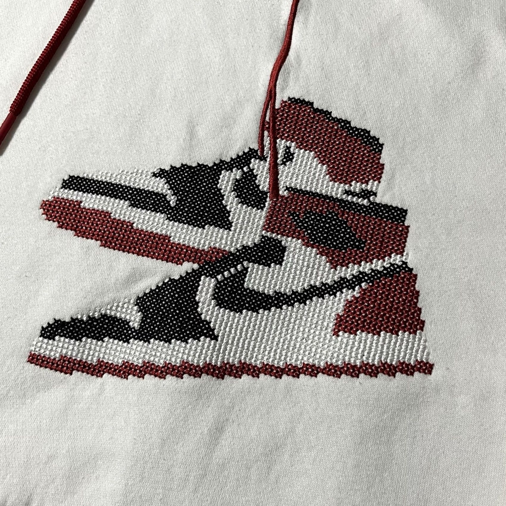 Jordan Brand Air Jordan Hoodie Mens XL White Jumpman Holiday Sweatshirt Hooded Logo Pockets Embroidered 90s Retro Sports Nike Jordan Size US XL / EU 56 / 4 - 6 Thumbnail