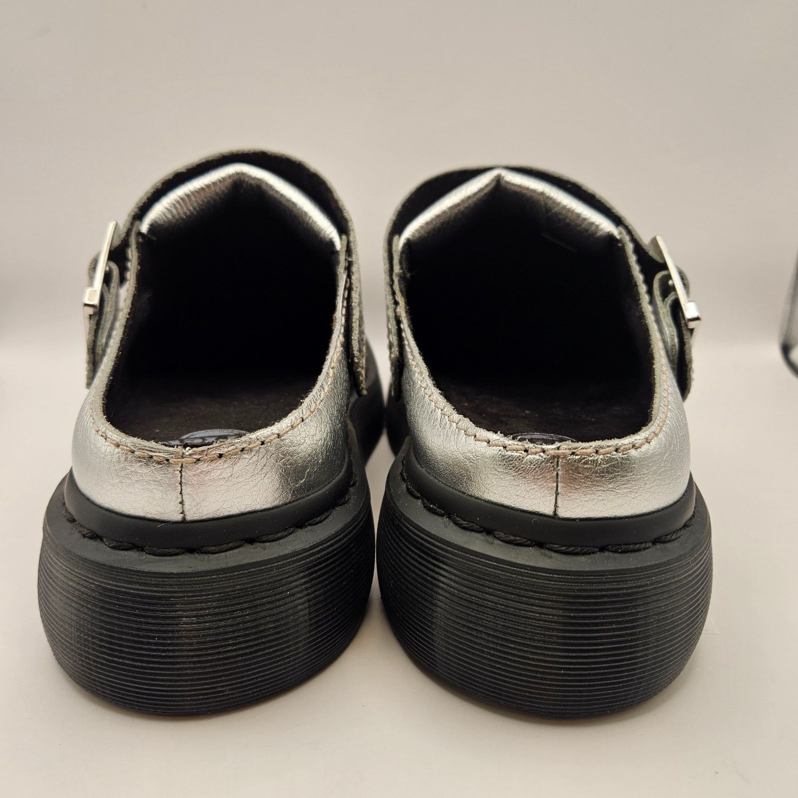Dr. Martens DR MARTENS SILVER LAKETEN MEN'S 9 SLINGBACK PLATFORM SANDALS Size US 9 / EU 42 - 3 Thumbnail