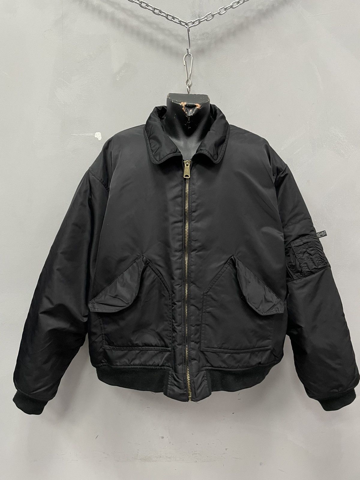 Alpha Industries Rare CWU bomber jacket schott style boxy fit streetwear y2k Size US XXL / EU 58 / 5 - 1 Thumbnail