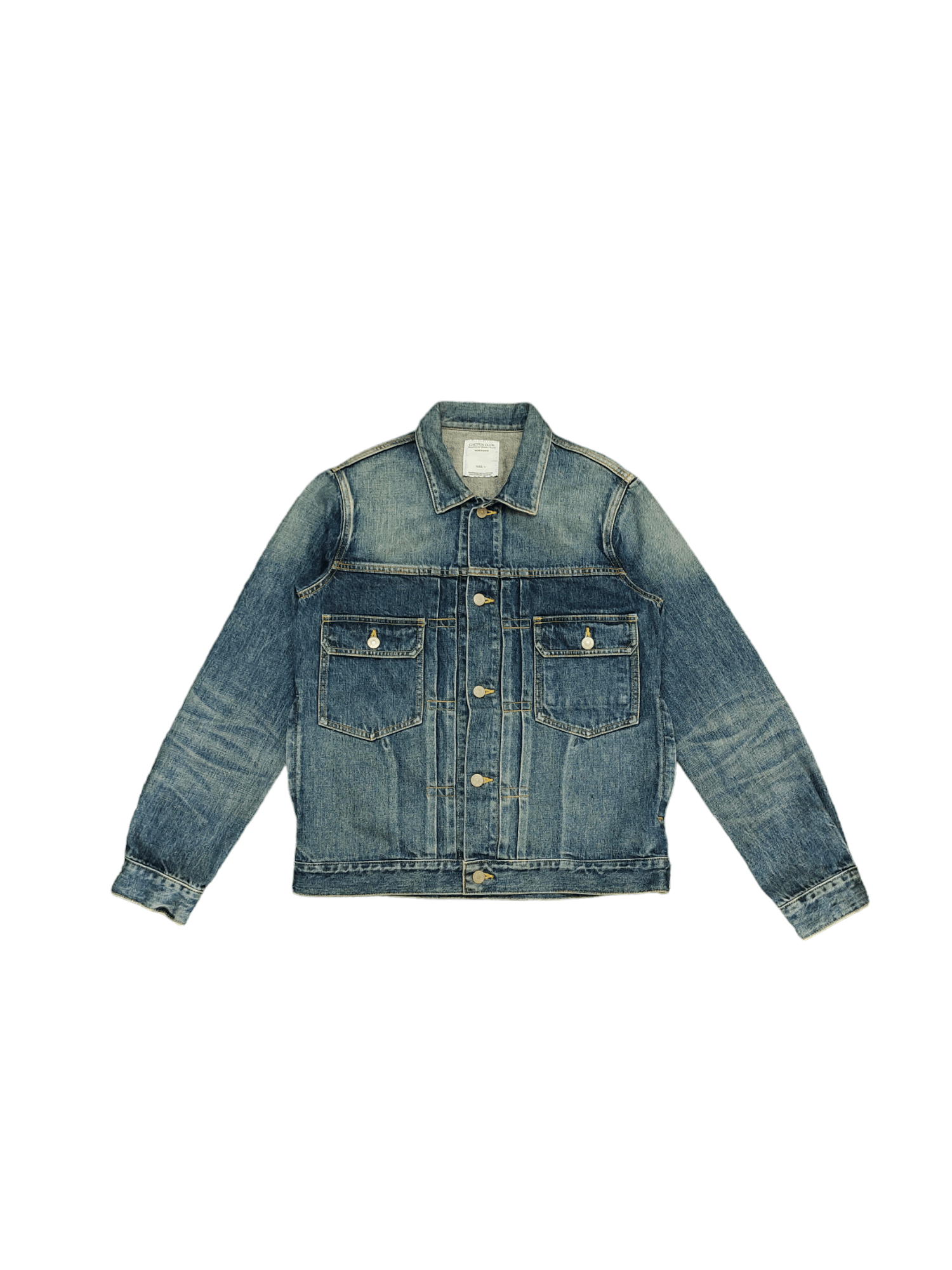 Japanese Brand Japanese Brand Cactus Club Type Two Denim Jackets Size US S / EU 44-46 / 1 - 2 Thumbnail